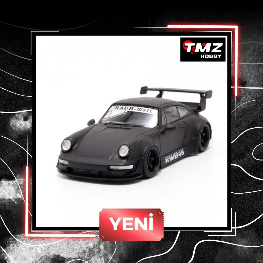 DEcode PORSCHE RWB Matte Black Black Wheel