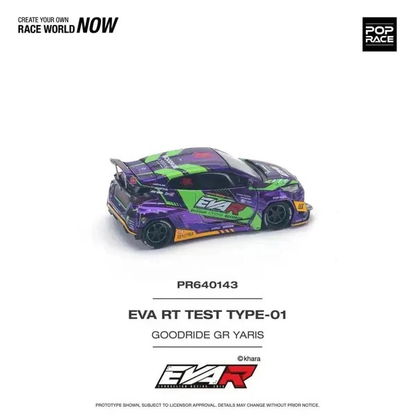 Pop Race - Eva RT Test Type-01 Goodride Toyota GR Yaris - Pop Race - Scala 1/64 PR64-143