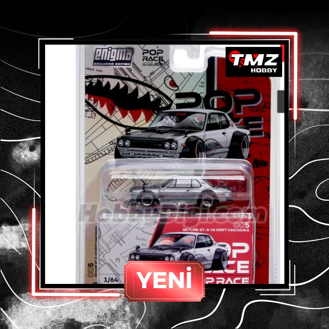 POP Race Enigma - NİSSAN Skyline GT-R V8 Drift (Hakosuka) Metallic Sliver CHASE