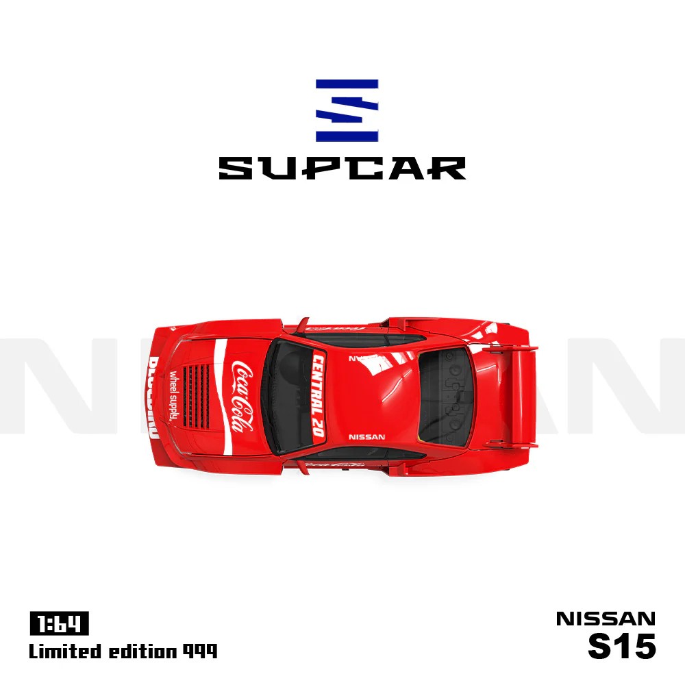 SUPCAR 1:64 Nissan Silvia S15 & Hino H300 Çekici Coca Cola Livery (3 Versions)