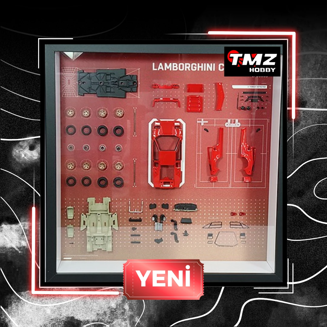 Finclassically Lamborghini Countach LP5000S / LP5000 QV Çerçeve Serisi RED