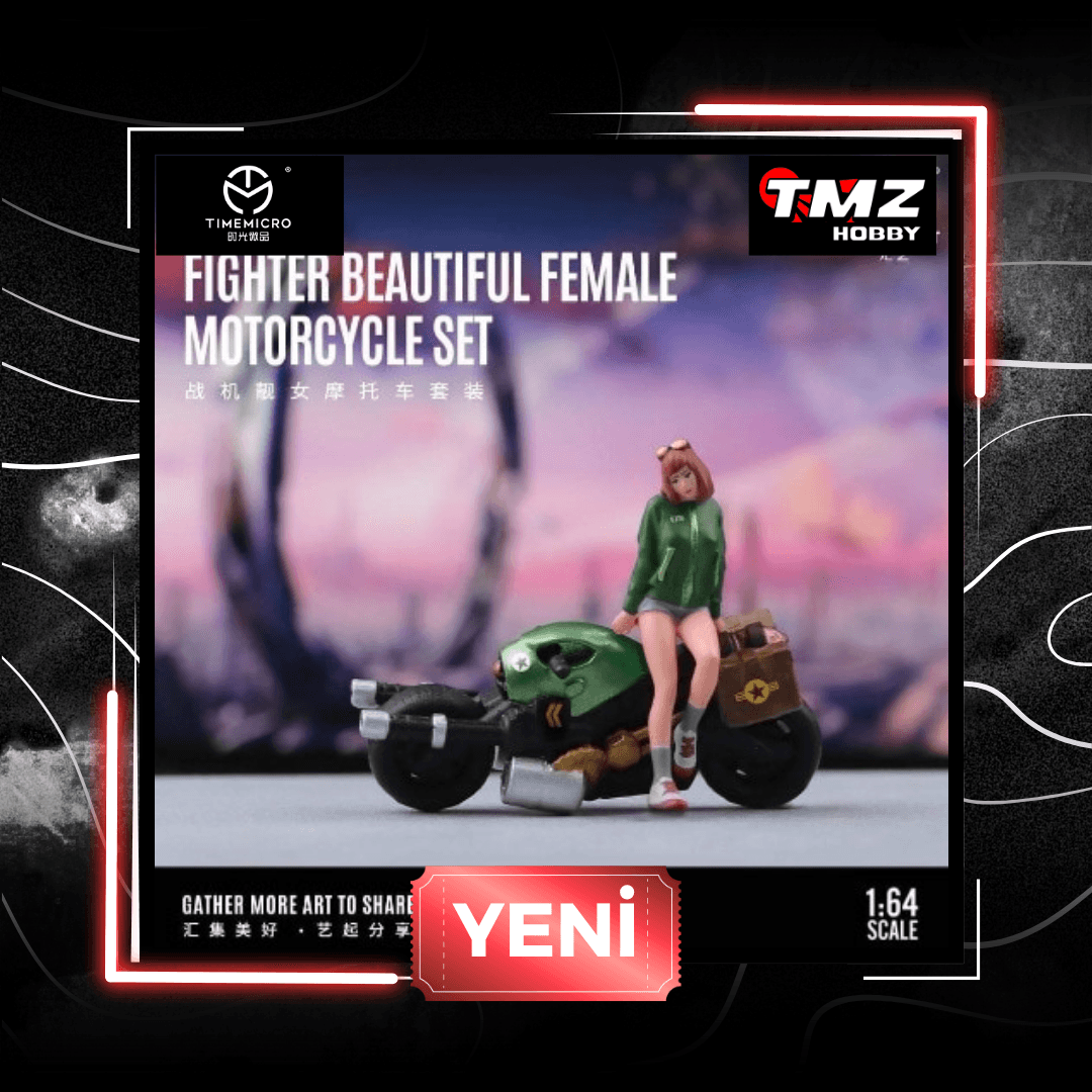 MOREART FIGHTER BEAUTIFUL FEMALE MOTORCYCLE SET
