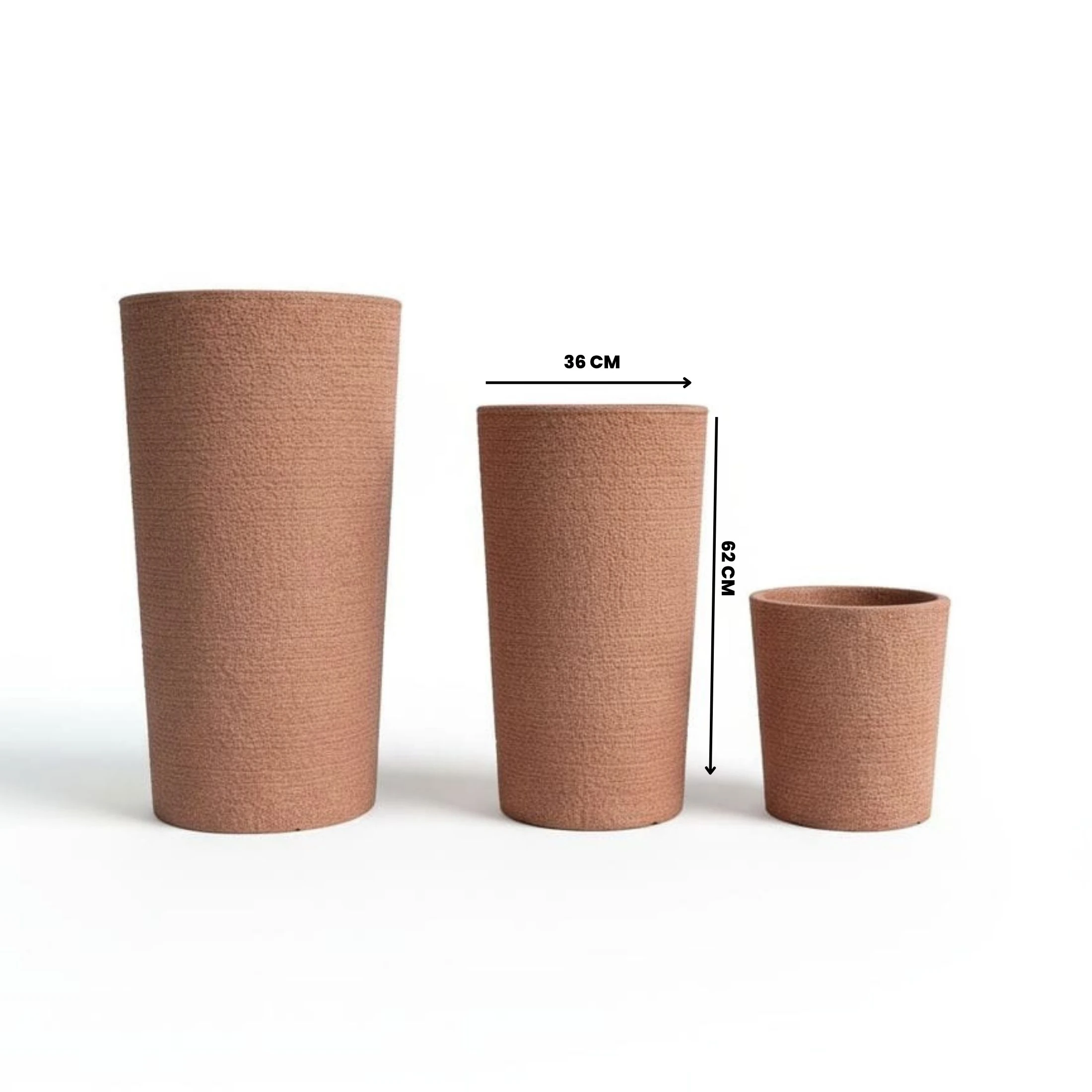 Liva Dekoratif Plastik Saksı - Kiremit