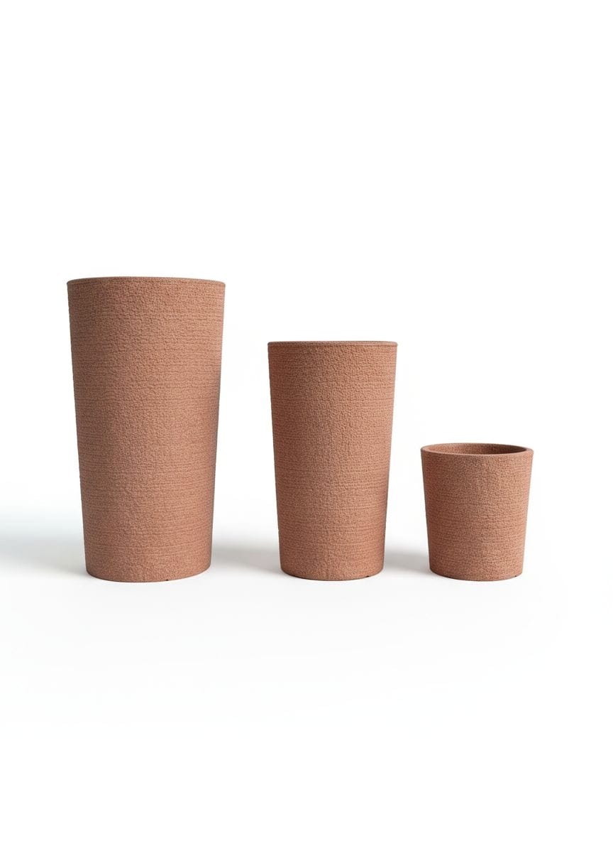 Liva Dekoratif Plastik Saksı - Kiremit