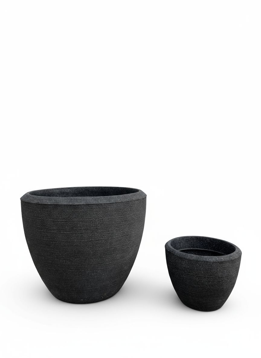 Liora Dekoratif Plastik Saksı - Antrasit