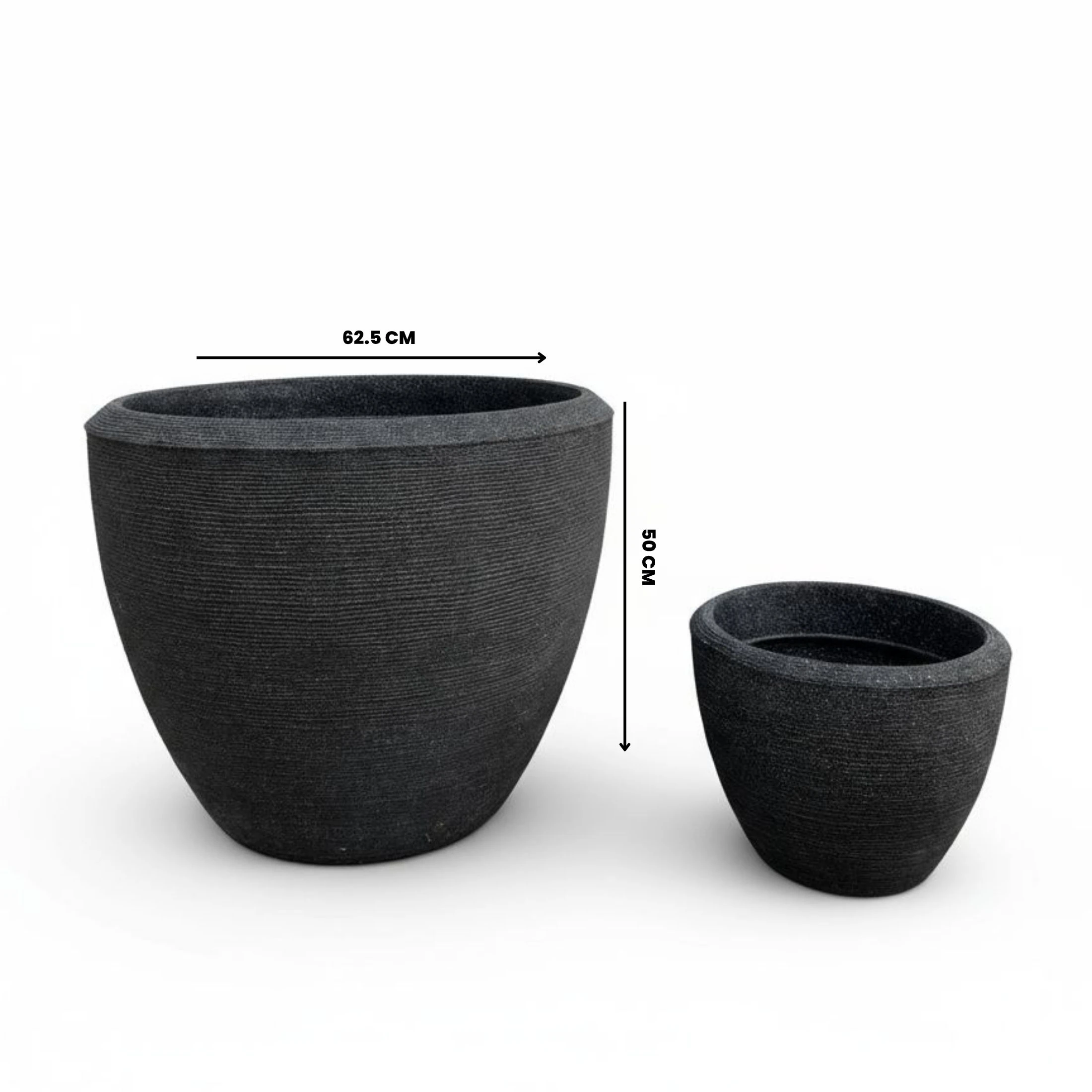 Liora Dekoratif Plastik Saksı - Antrasit