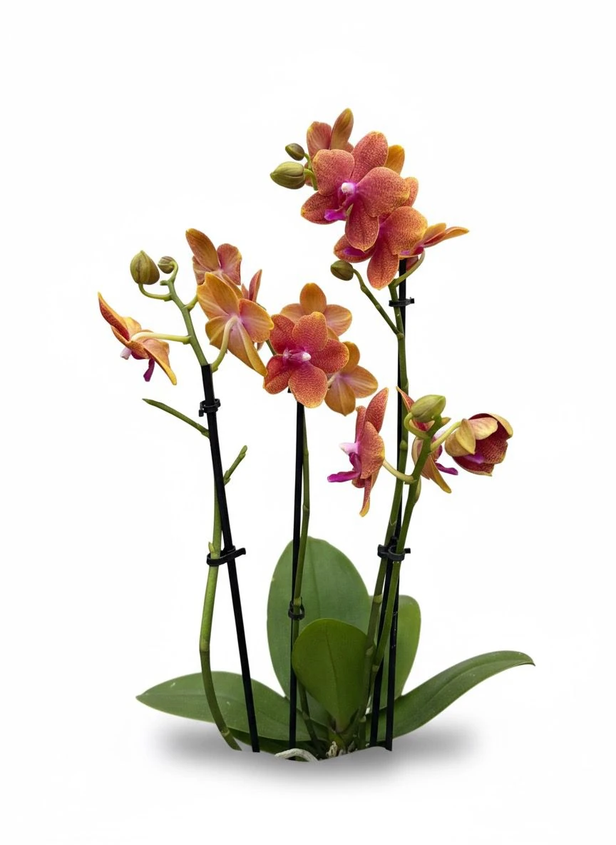 Alacalı Multi Orkide Çiçeği (Çok Dallı Phalaenopsis)
