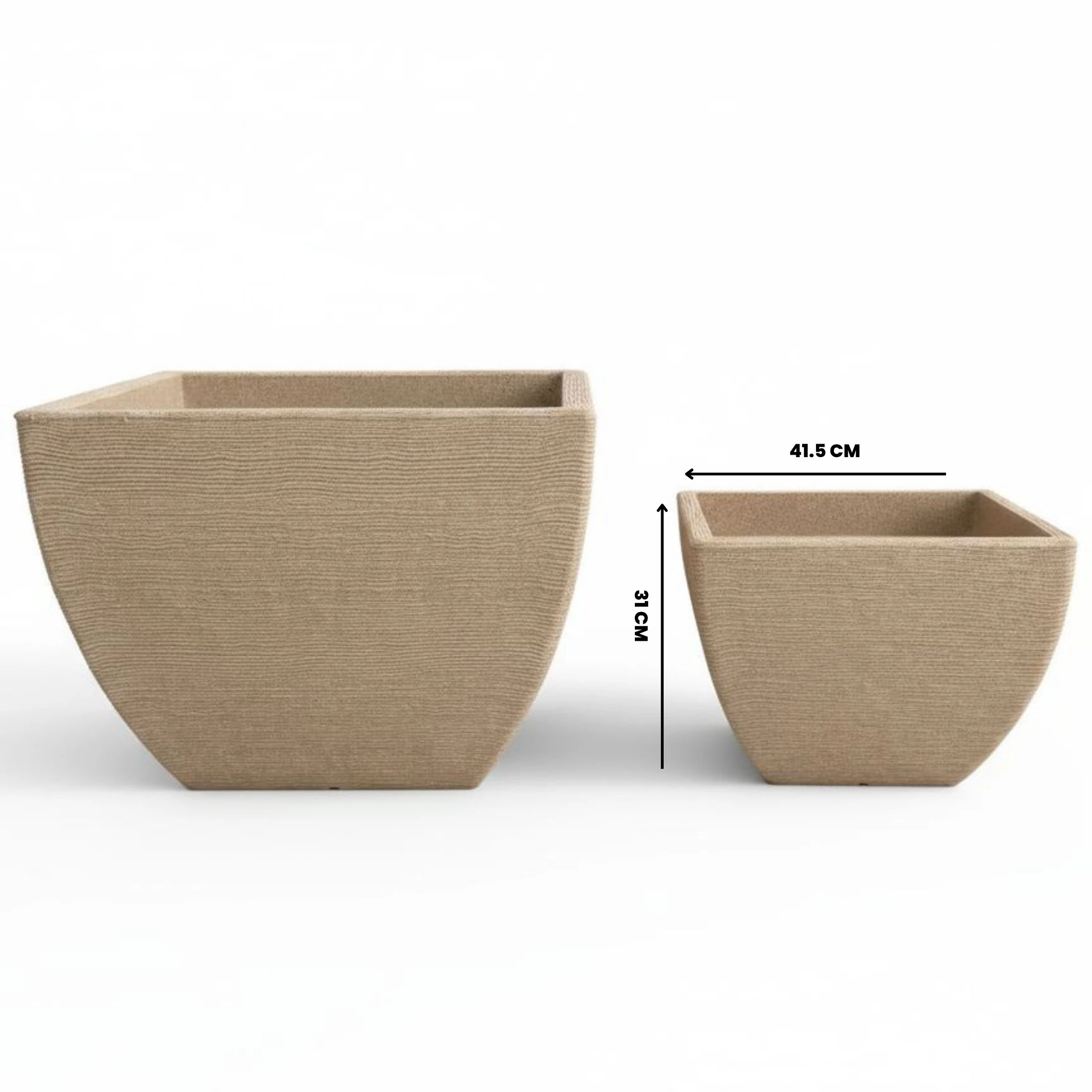 Lumen Dekoratif Plastik Saksı - Bej