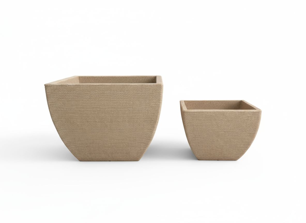 Lumen Dekoratif Plastik Saksı - Bej