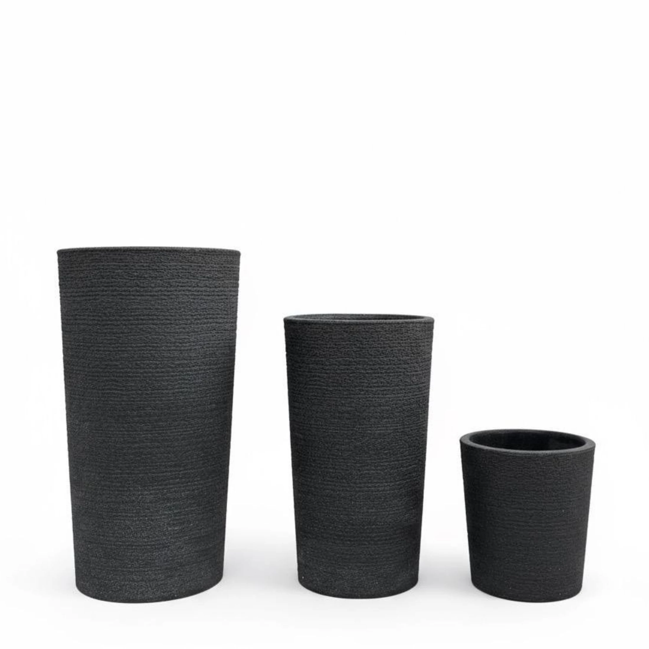 Liva Dekoratif Plastik Saksı - Antrasit