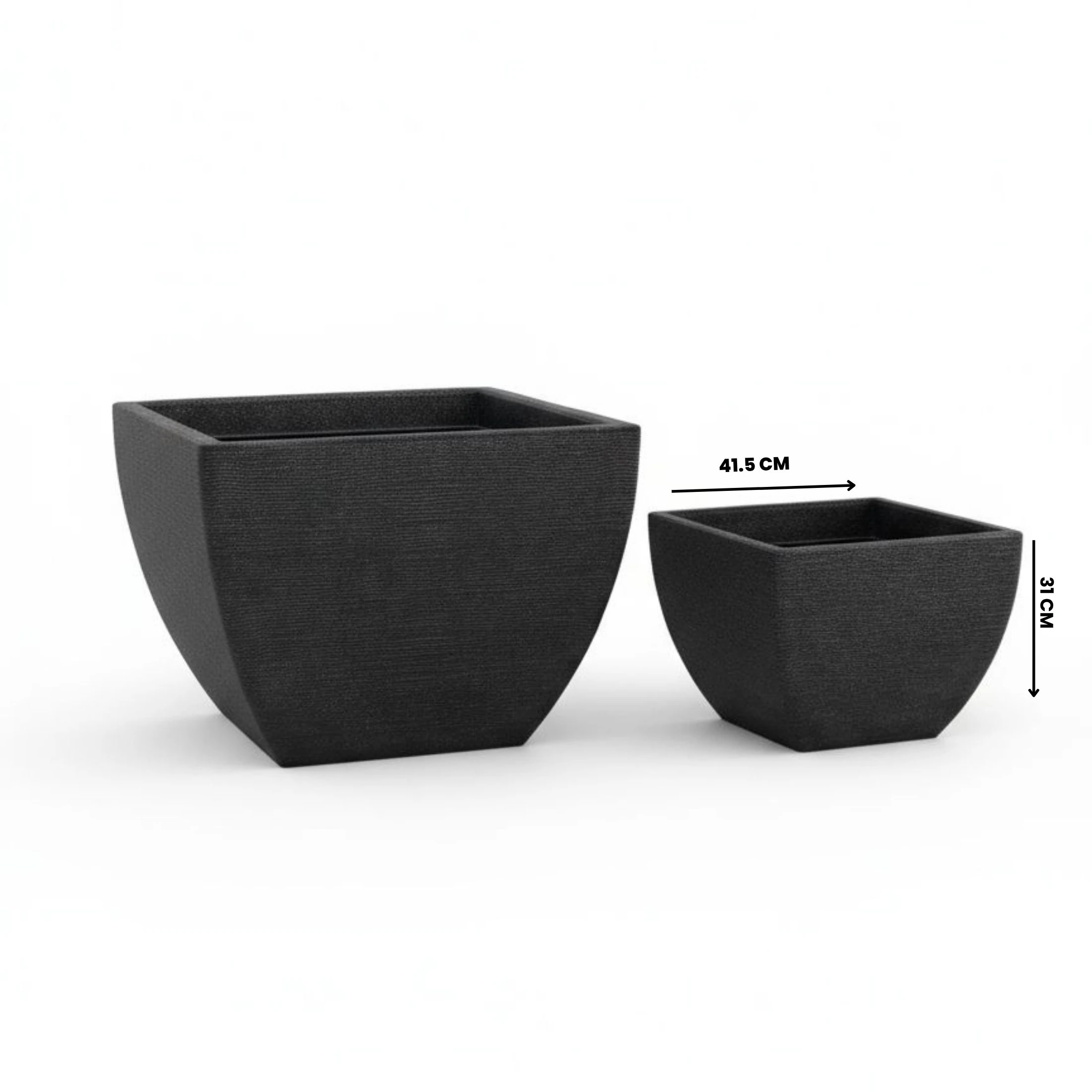 Lumen Dekoratif Plastik Saksı - Antrasit