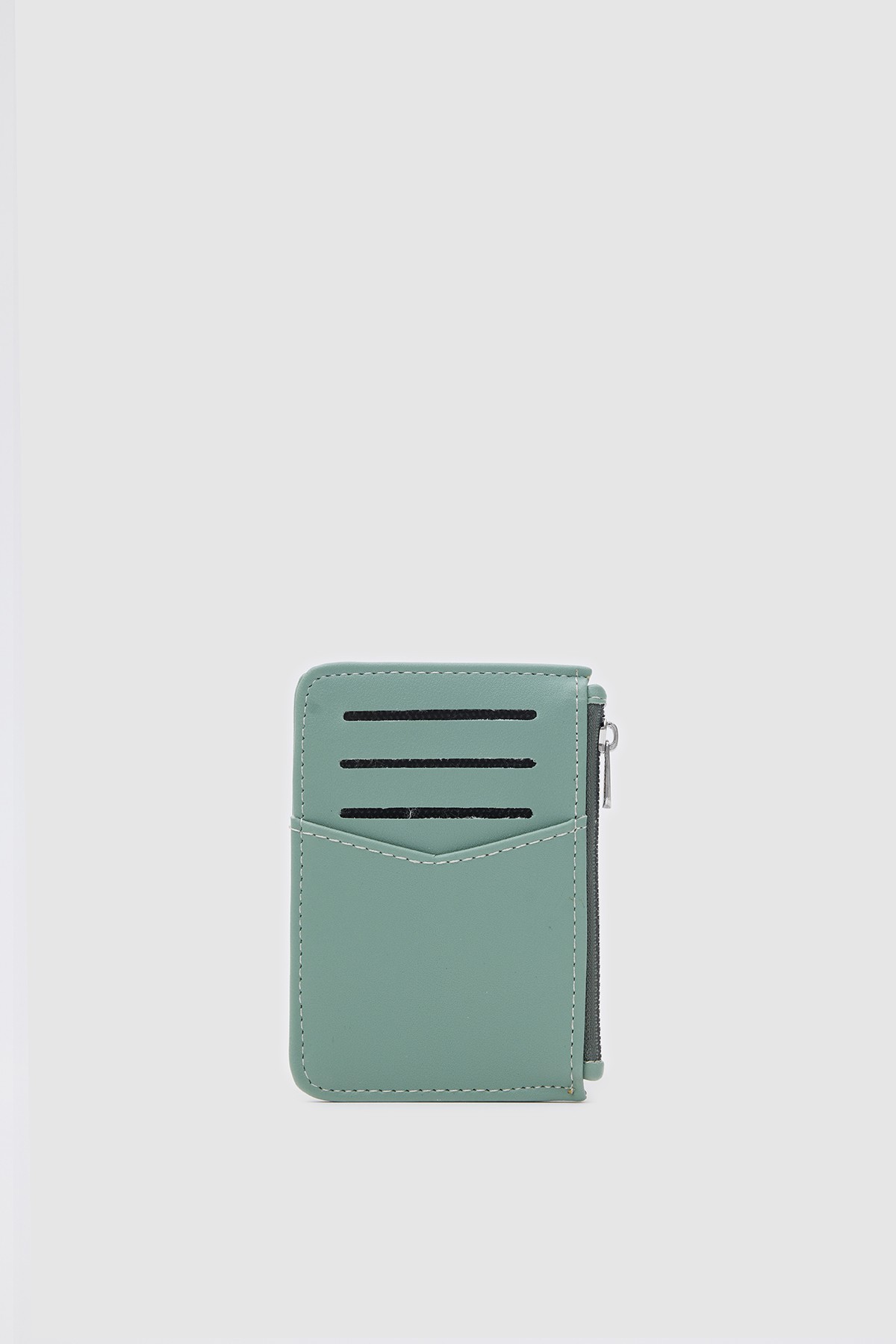Dusty Suni Deri Kartlık - Mint Yesil