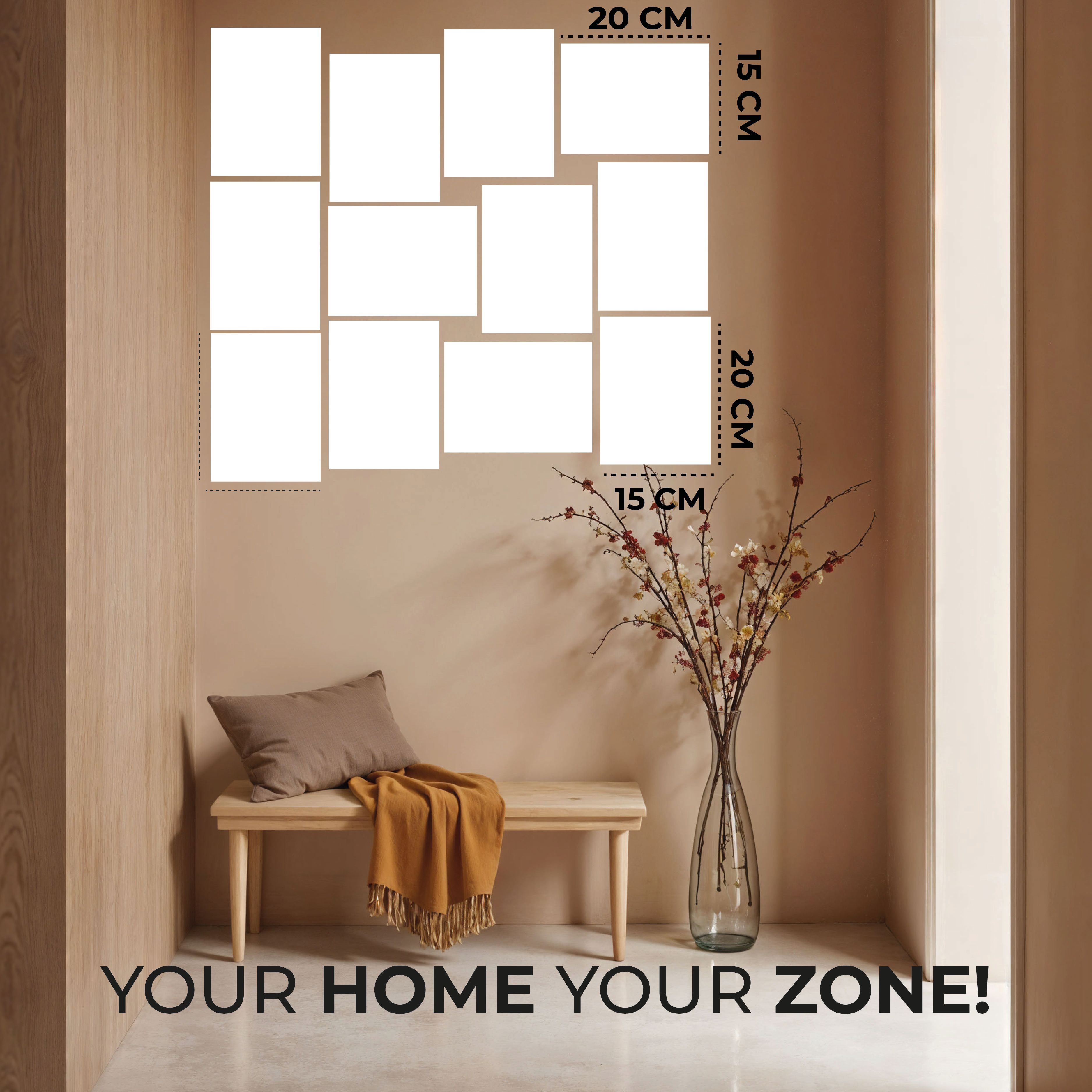 Naturel MDF Tablo Seti | Dekoratif Tablo | UV Baskı