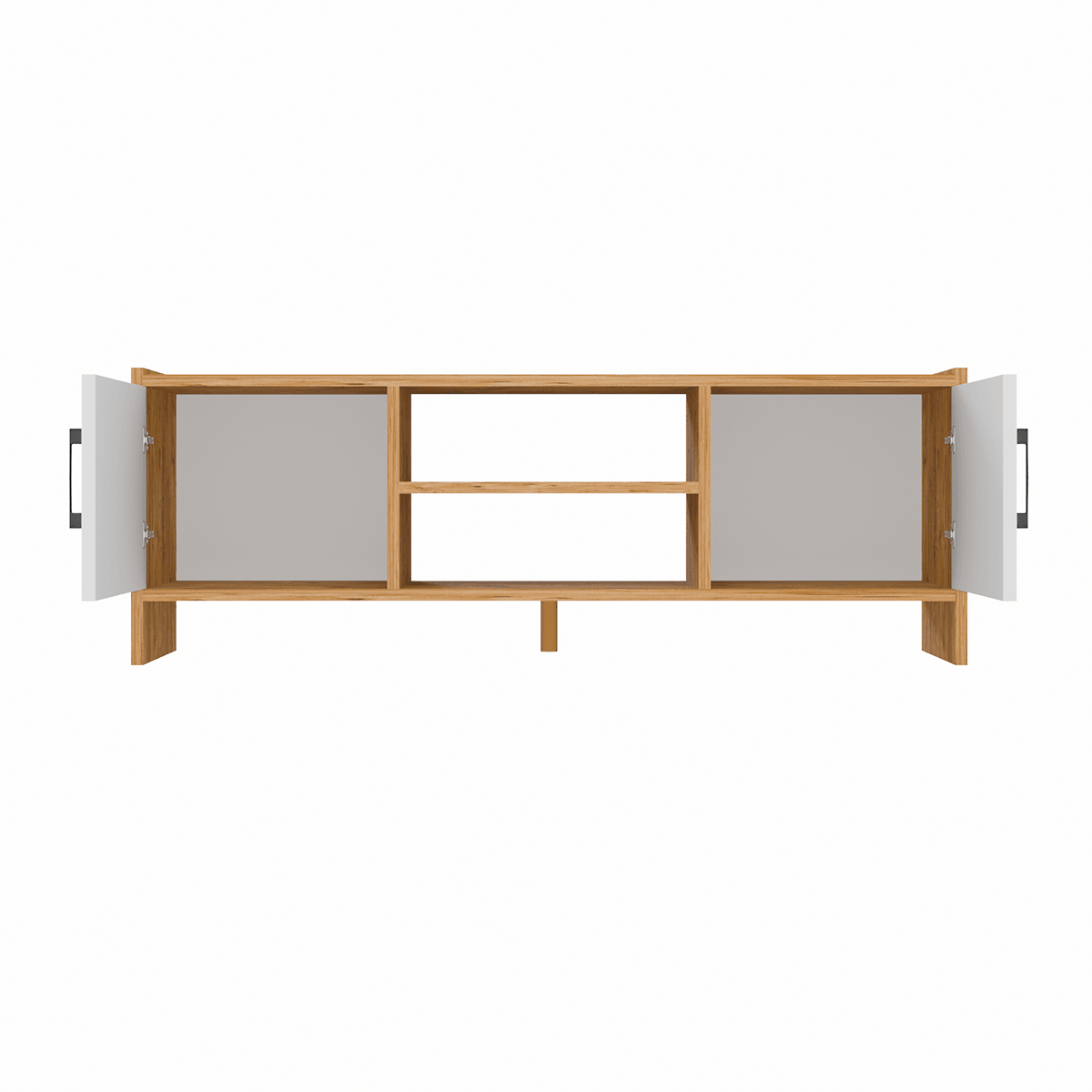 MOLDE Retro TV Sehpası | Vintage Tarz MDF Kapaklı