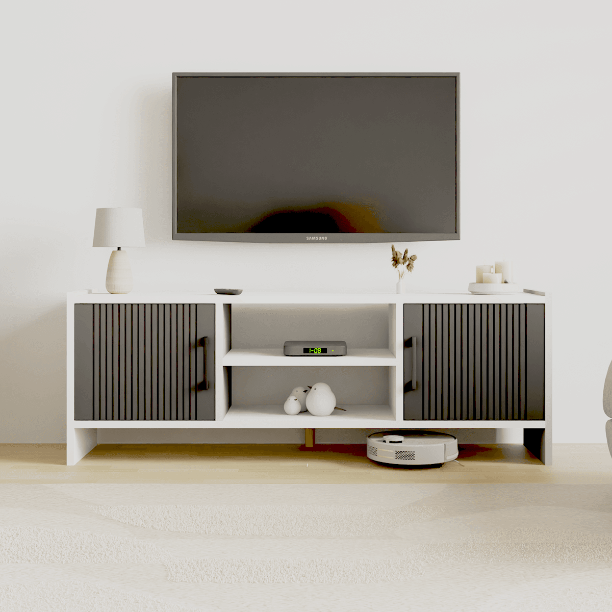 MOLDE Modern TV Sehpası | Modern Tarz MDF Kapaklı