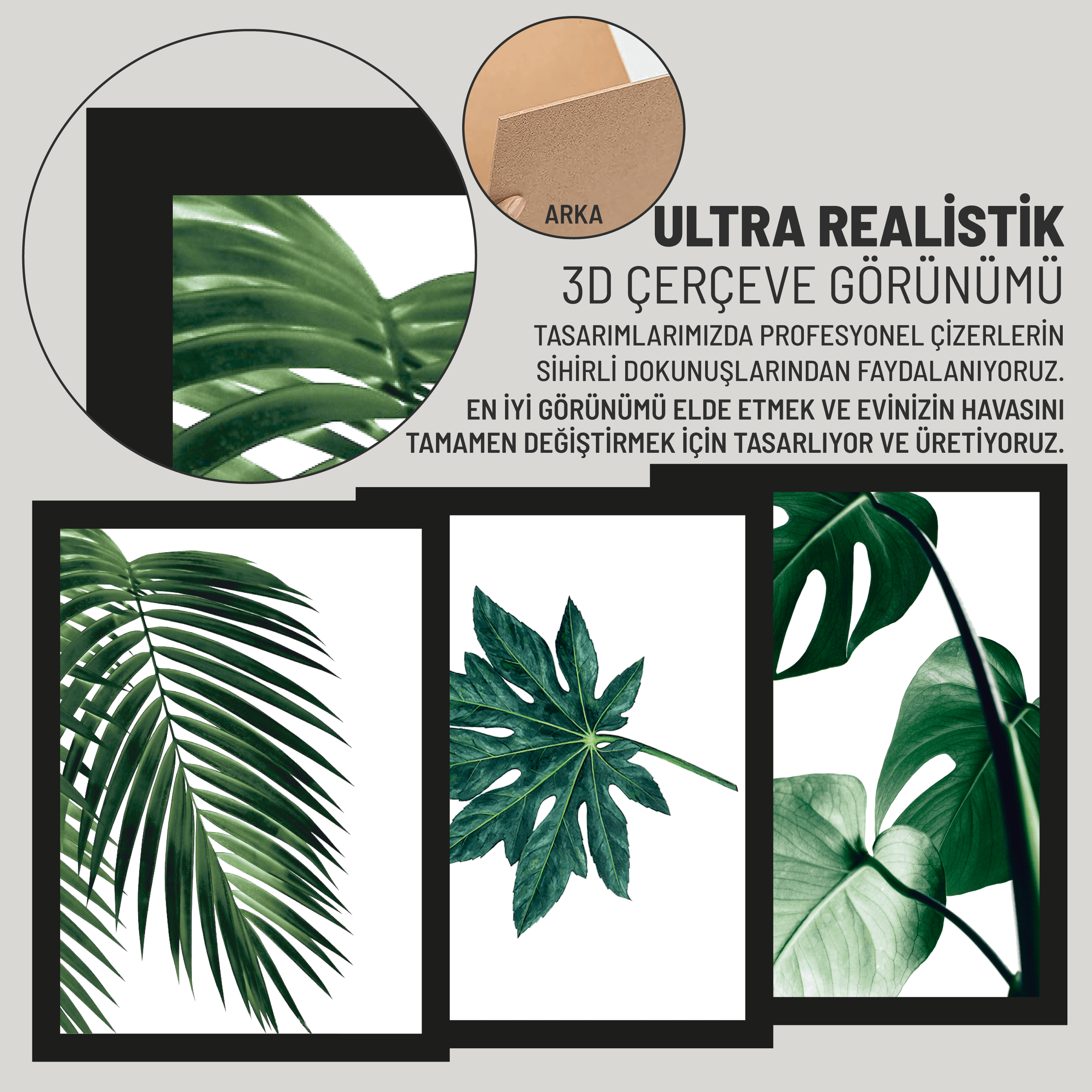 URBAN GREEN | Duvar Tablo | MDF Tablo