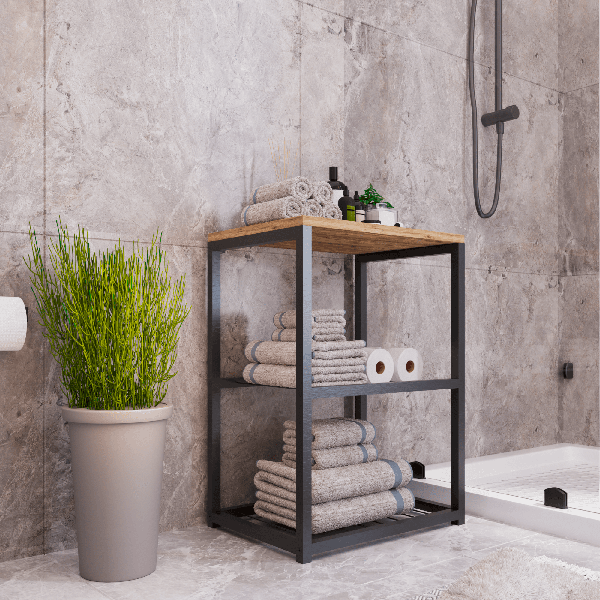BRAFF Banyo Rafı Organizer Tel Raflı