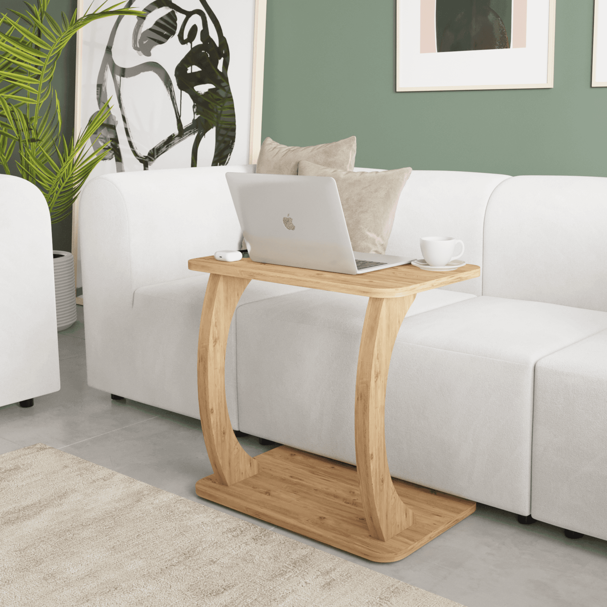 DESK Çift Ayaklı C Tipi Laptop Sehpası