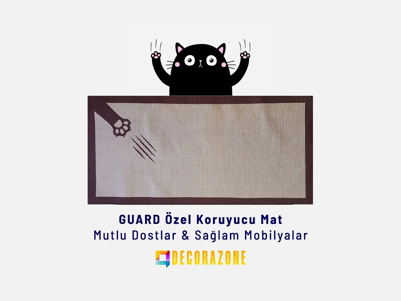 GUARD Kedi Koltuk Tırmala Koruyucu | Tırmalama Matı | Koruyucu Mat