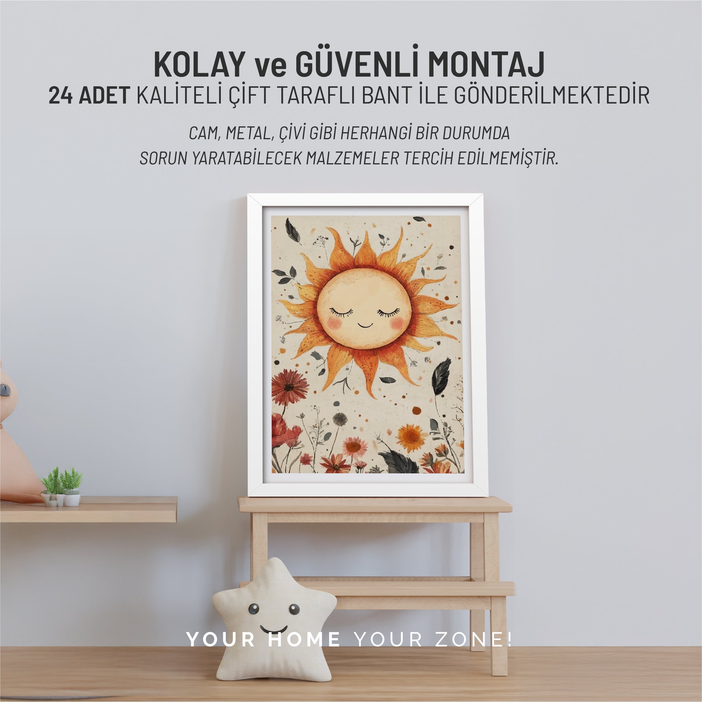 BLOOMİNG PAWS | MDF Tablo - Duvar Tablosu