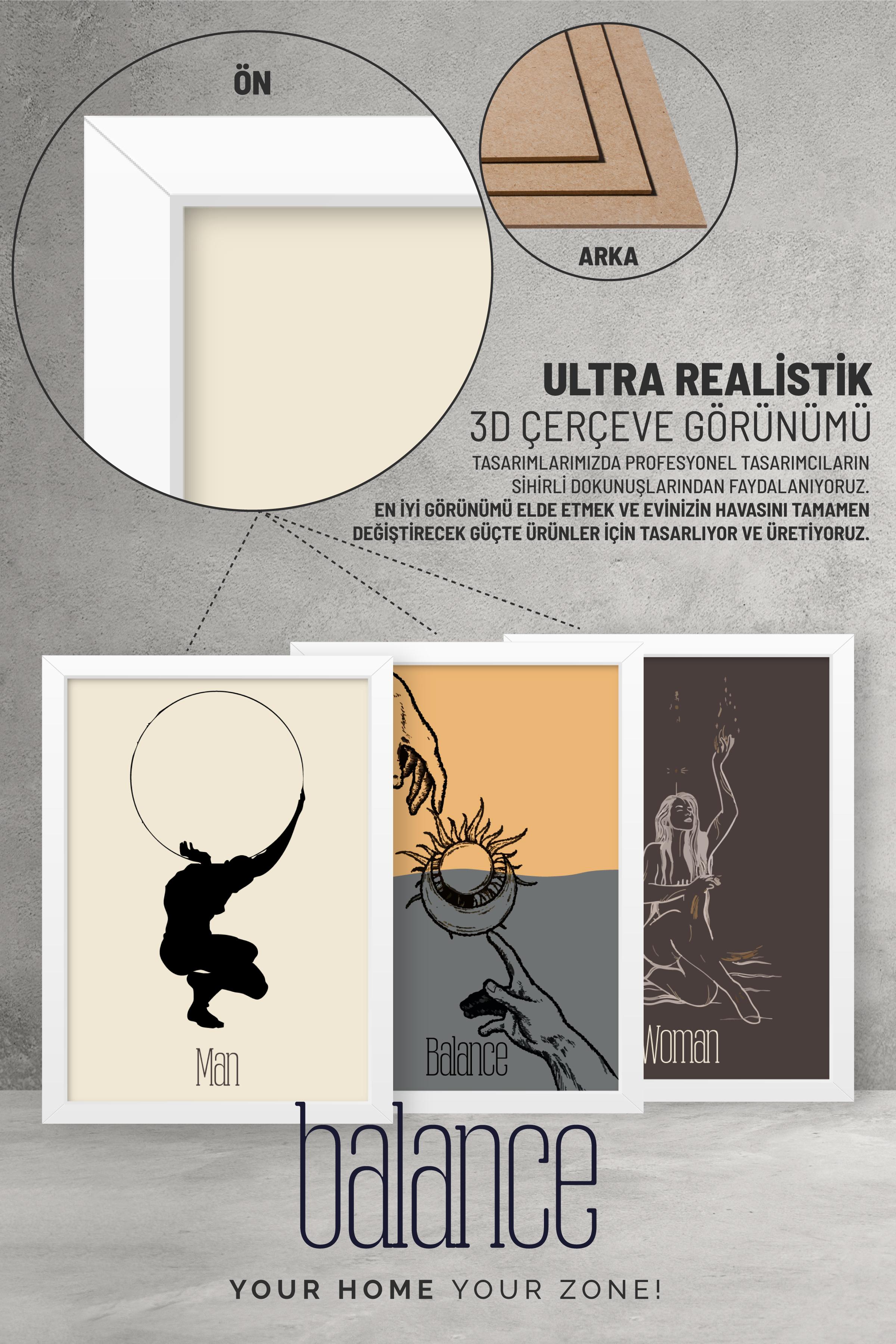 BALANCE | Dekoratif Tablo | Duvar Tablosu