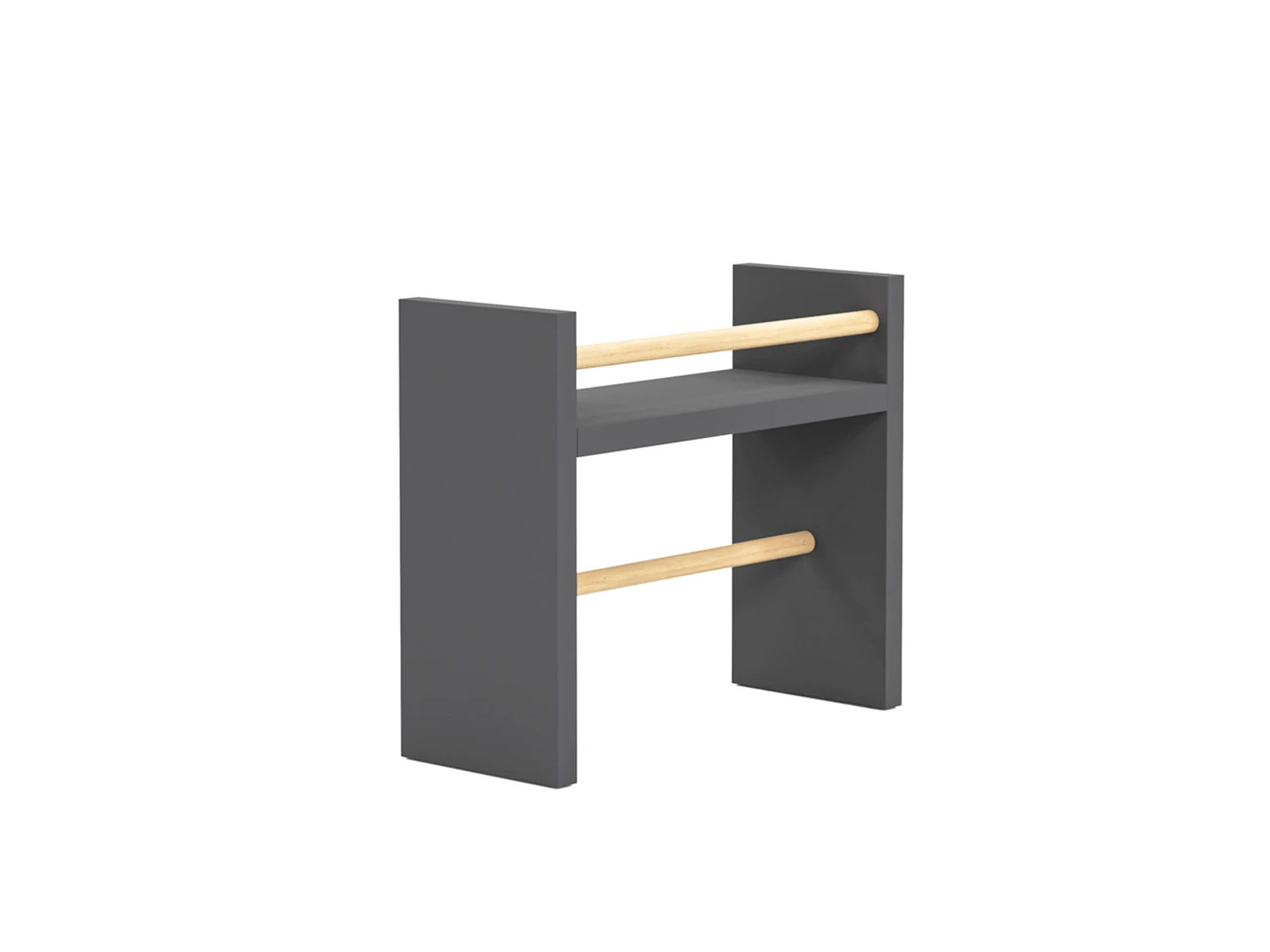 SETO Masaüstü Organizer Set / Monitör Yükseltici Stand / Havluluklu Raf - Antrasit