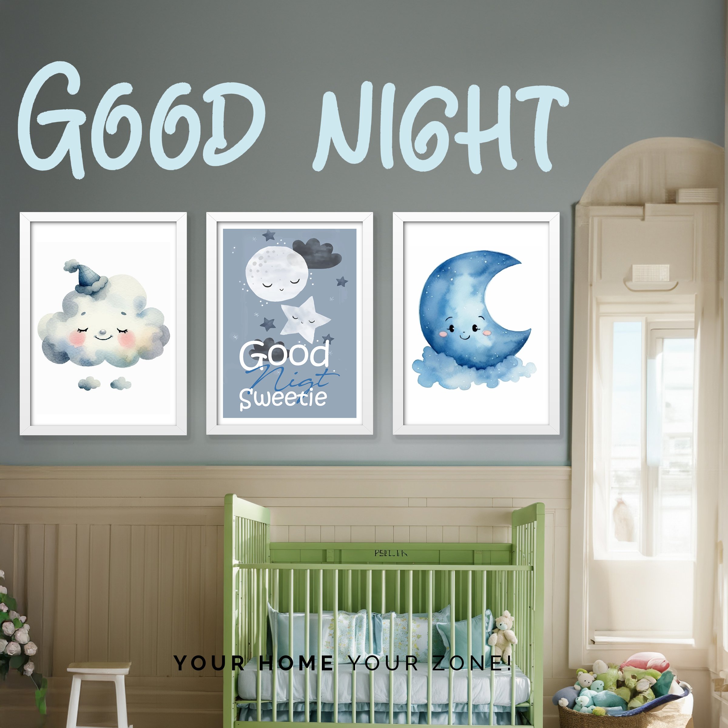 GOOD NİGHT | MDF Tablo - Duvar Tablosu