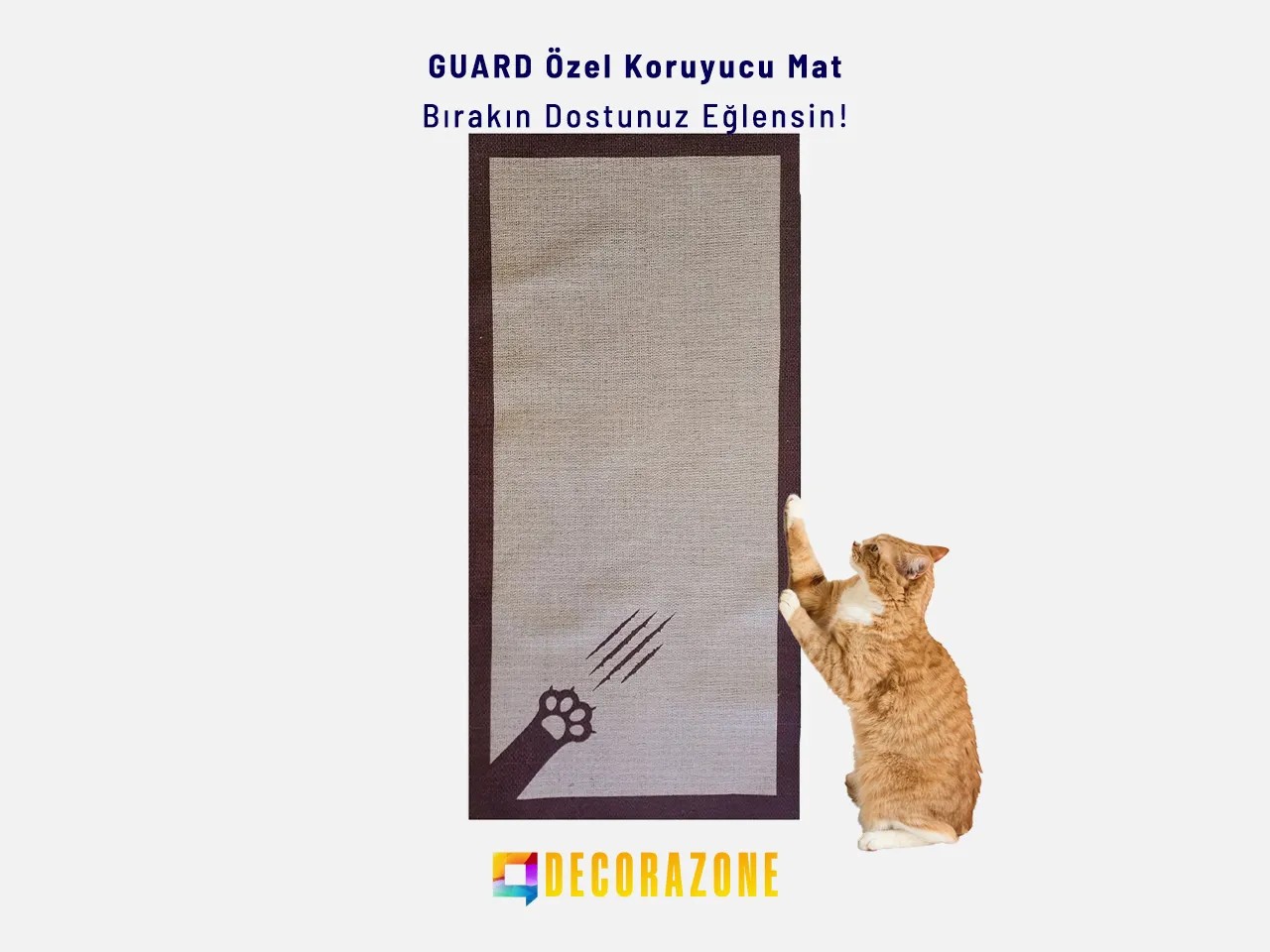 GUARD Kedi Koltuk Tırmala Koruyucu | Tırmalama Matı | Koruyucu Mat