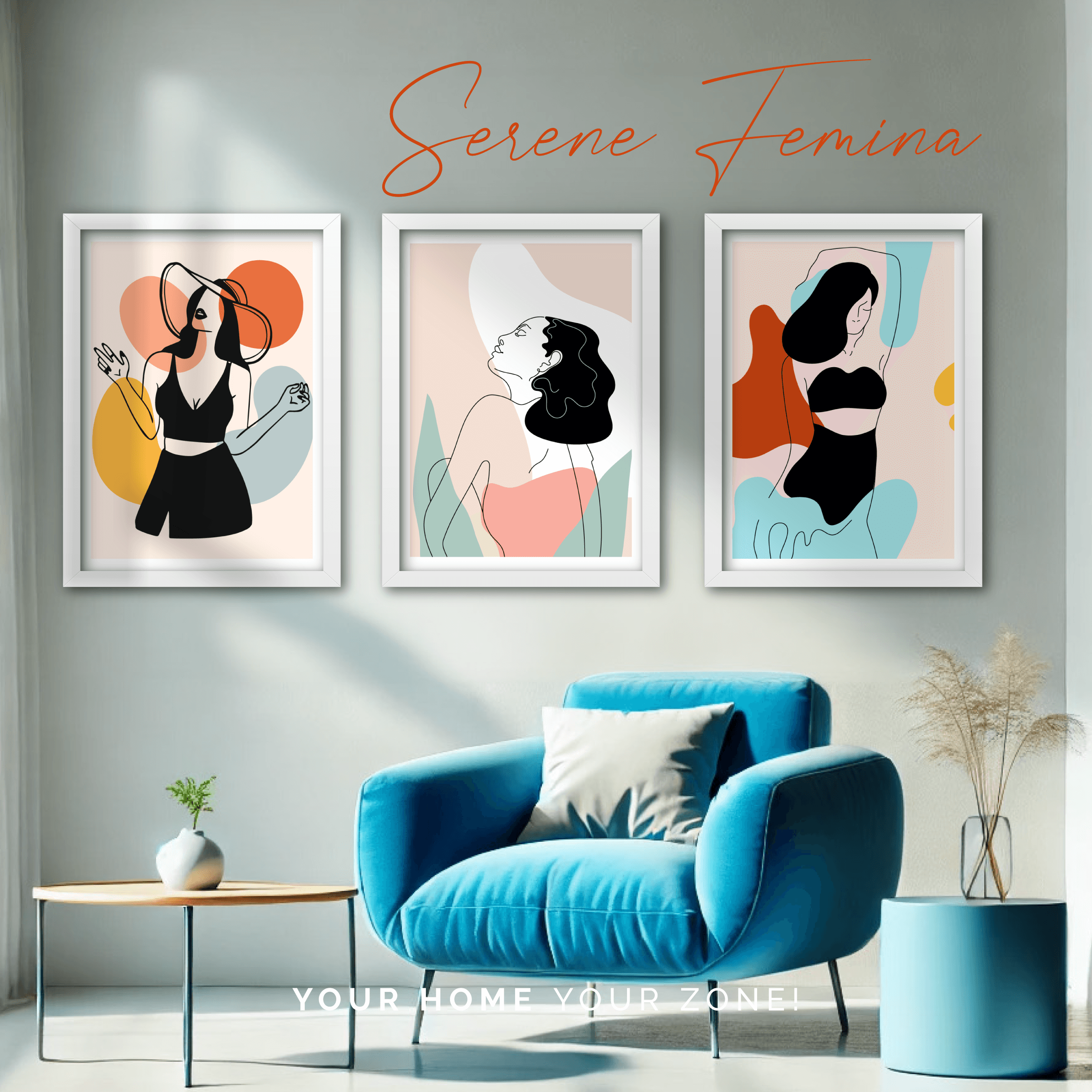 SERENE FEMİNA | MDF Tablo - Duvar Tablosu