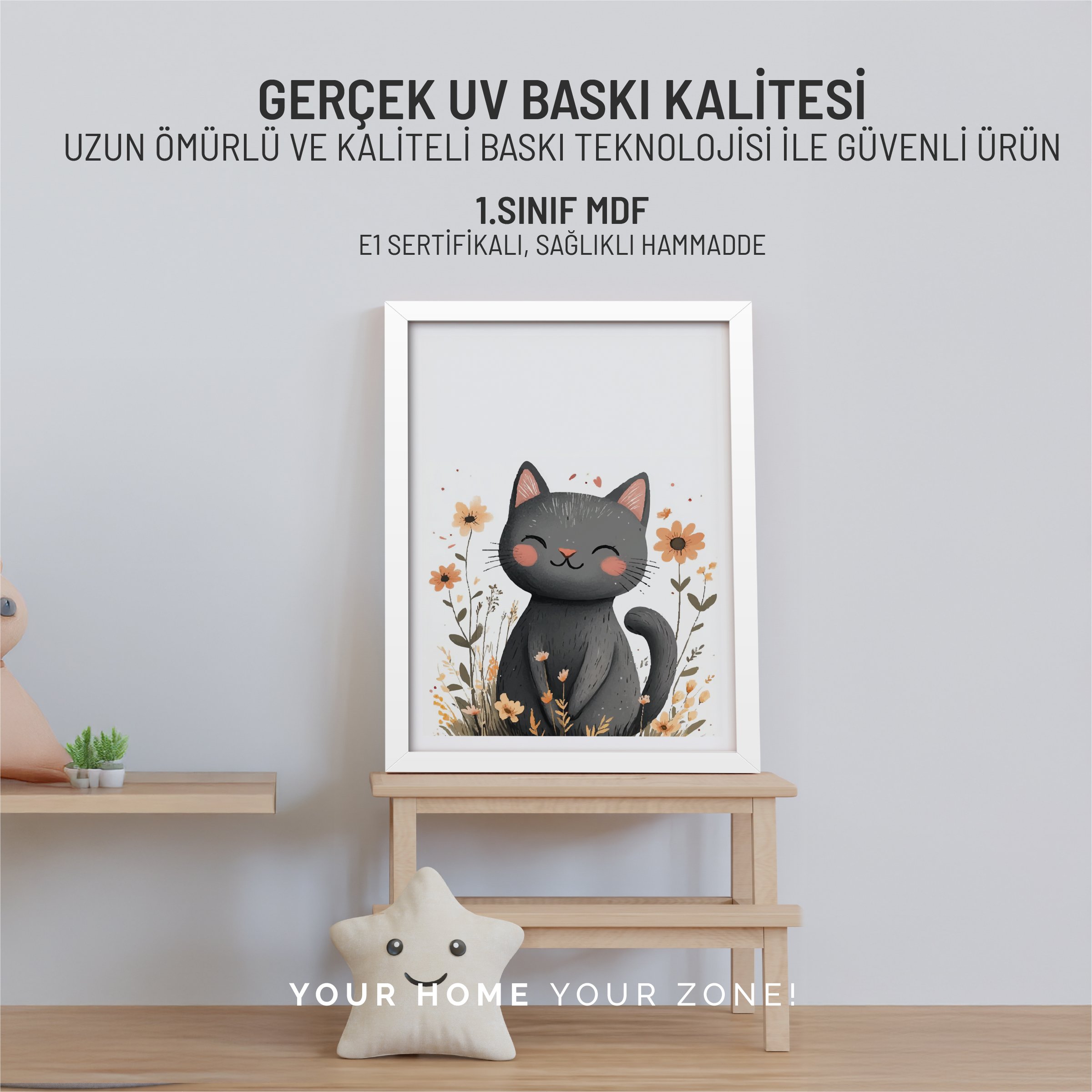BLOOMİNG PAWS | MDF Tablo - Duvar Tablosu