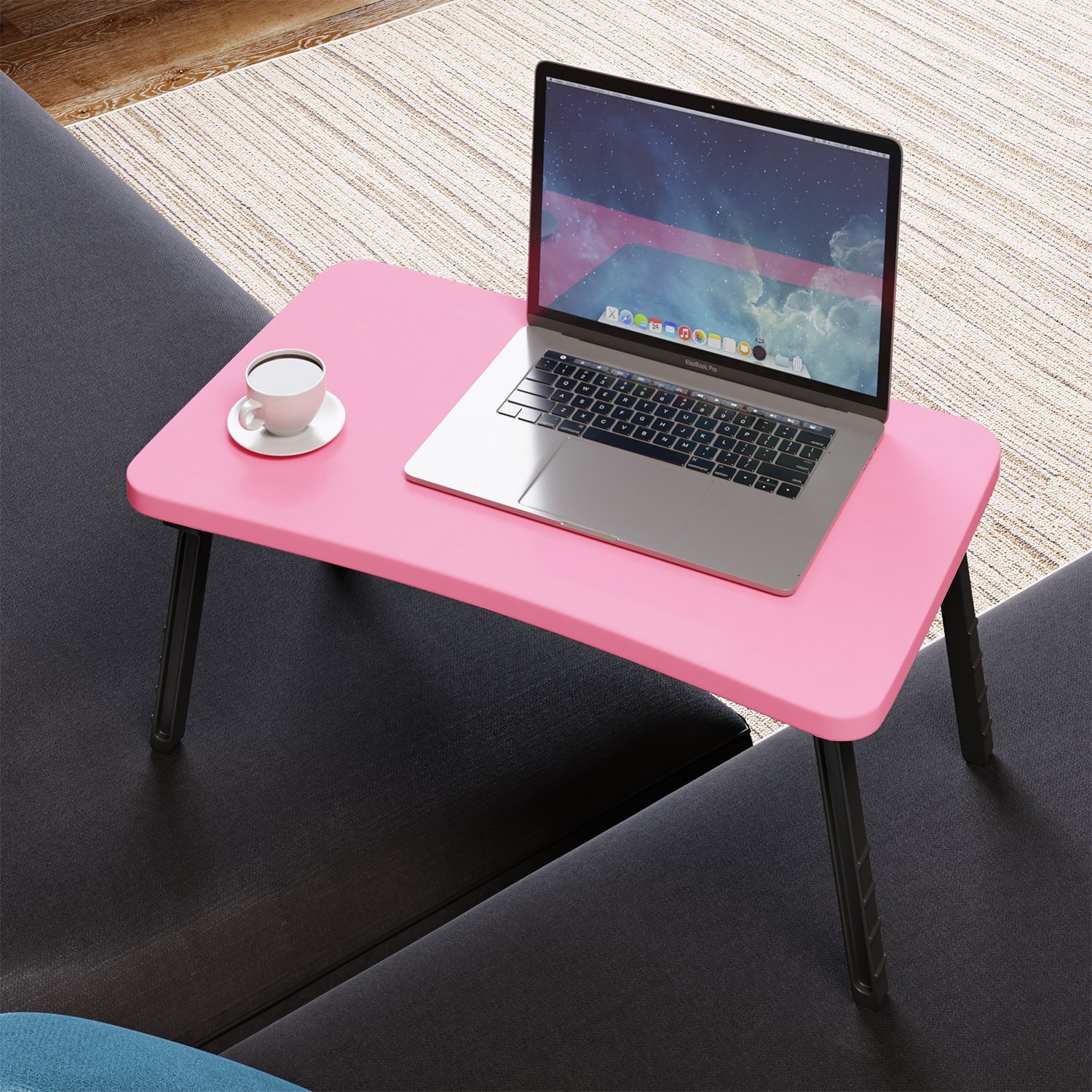 LİPA | Laptop Sehpası | Katlanabilir ve Pratik - Pembe