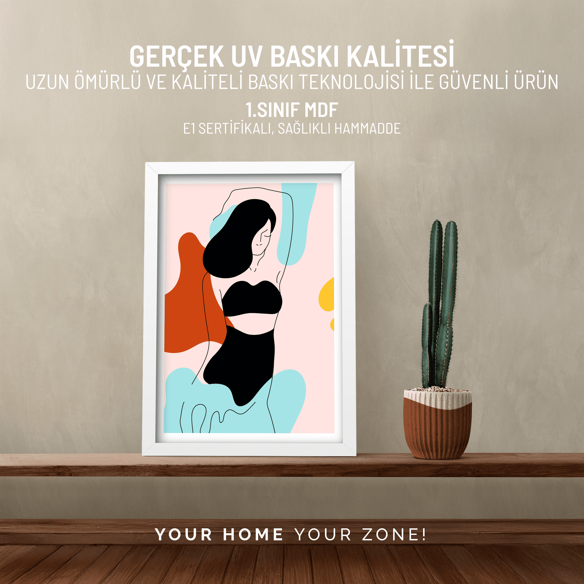 SERENE FEMİNA | MDF Tablo - Duvar Tablosu