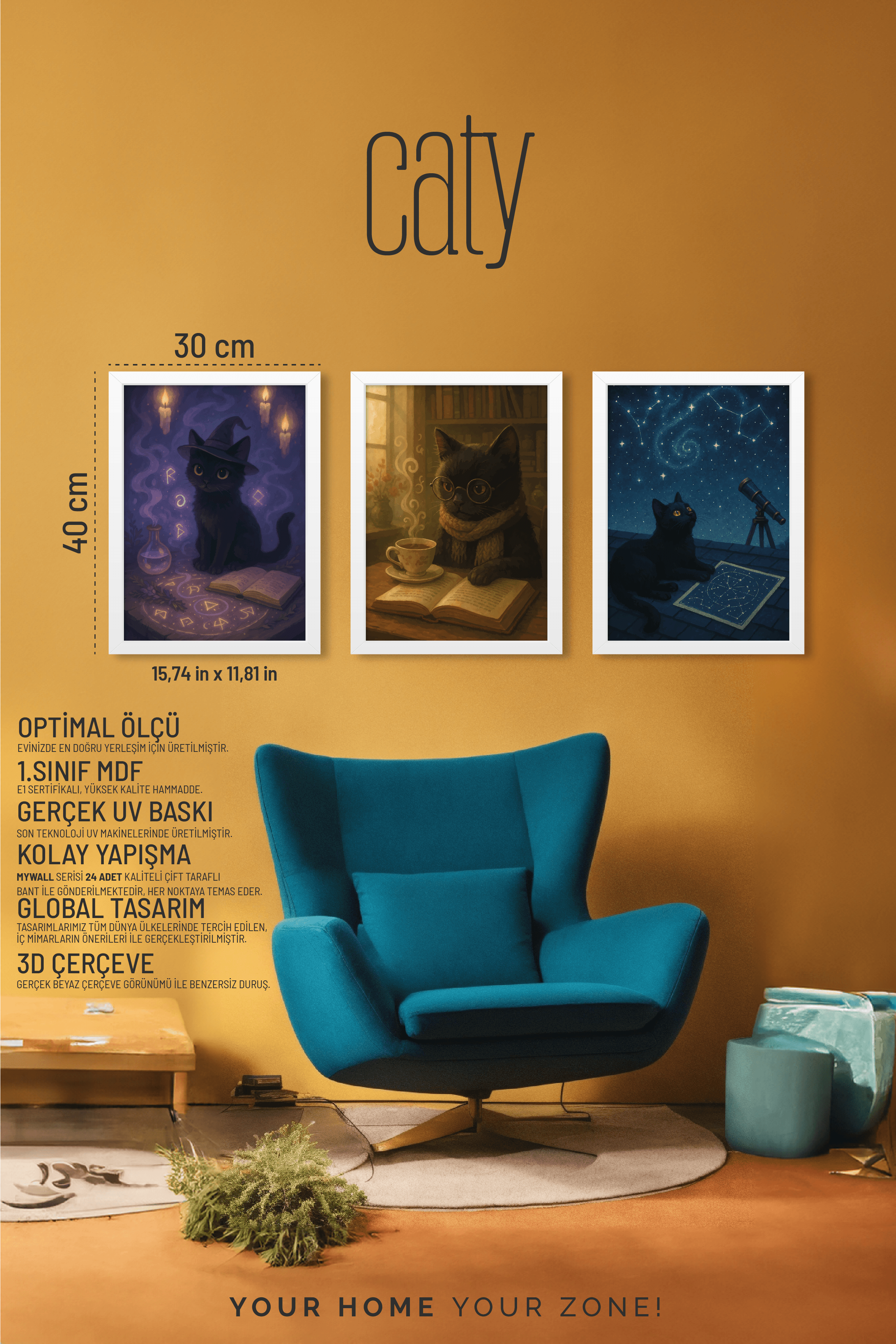 CATY | Dekoratif Tablo | Duvar Tablosu