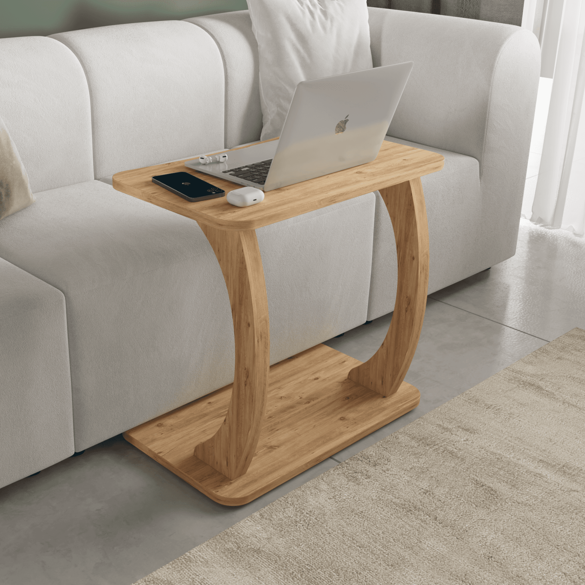 DESK Çift Ayaklı C Tipi Laptop Sehpası