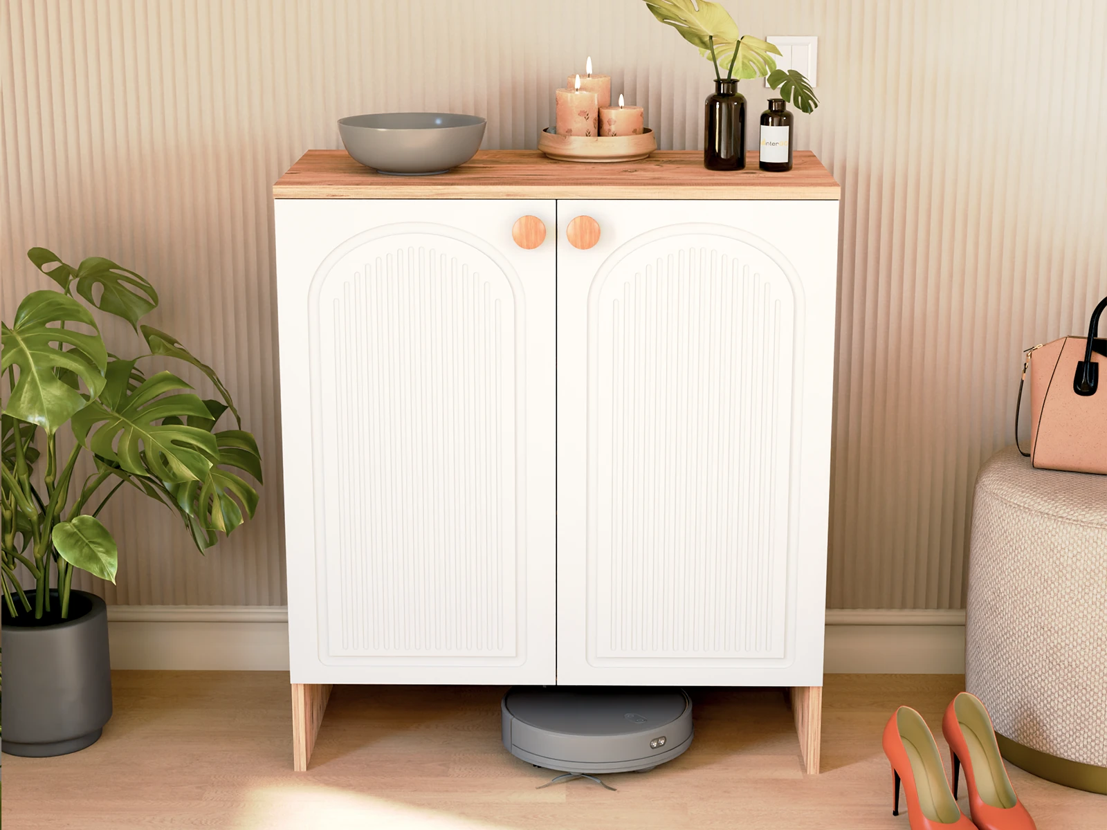 BOHA Bohem Dolap | MDF Çift Kapak | Ayakkabılık, Kiler Dolabı, Mutfak Dolabı