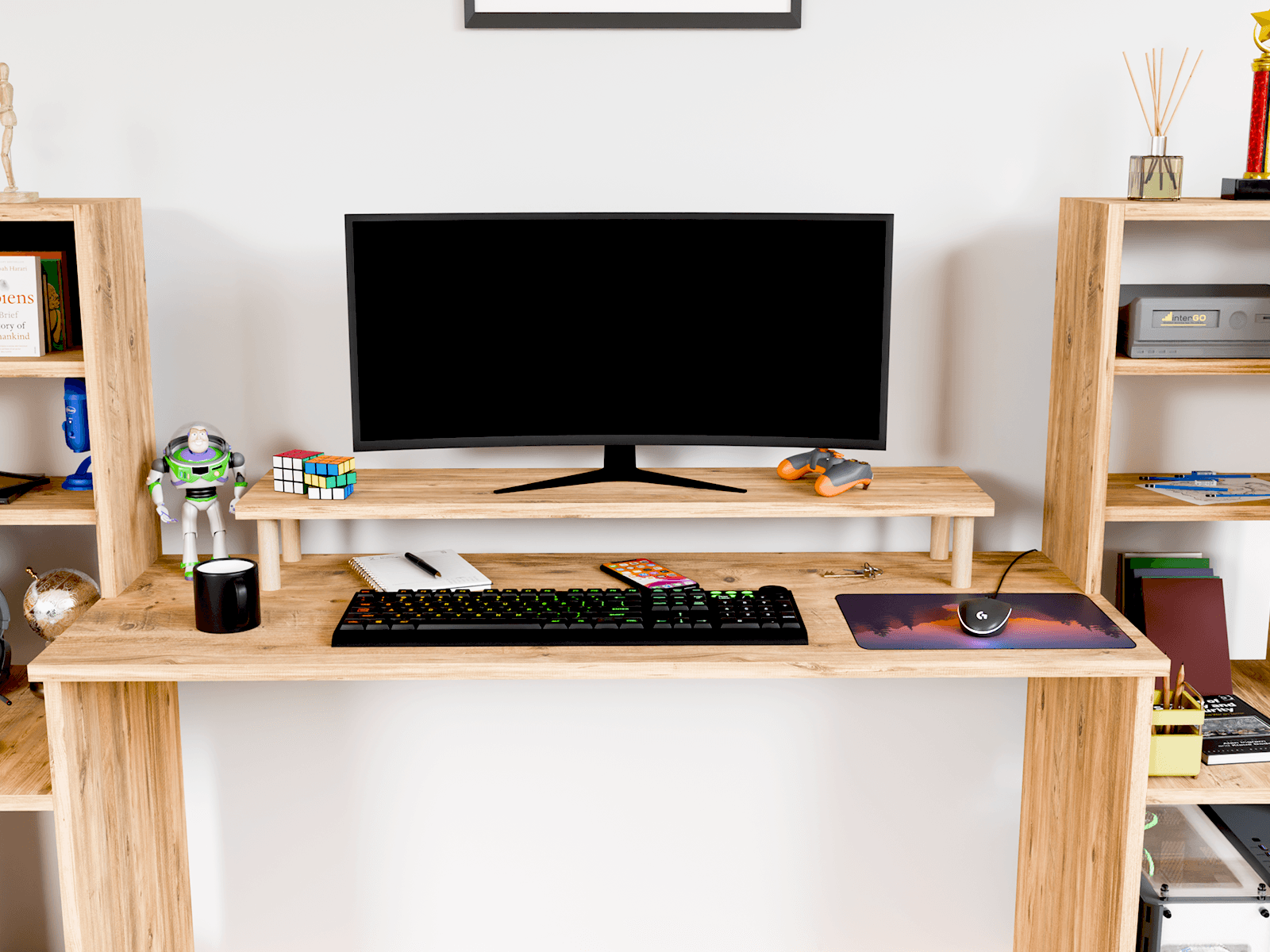MOYO Monitör / TV Yükseltici Stand | Ağaç Ayaklı