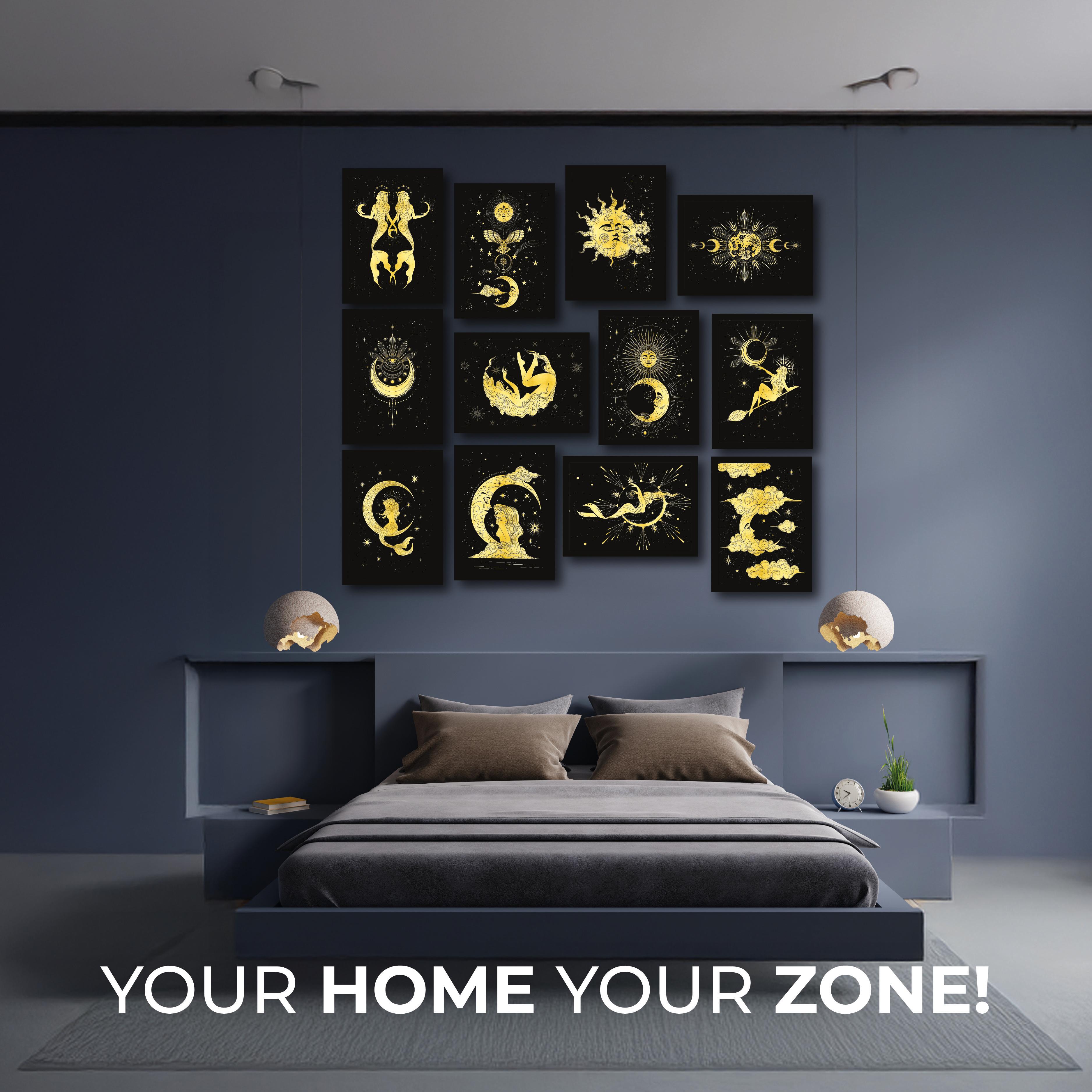 Zodiacs MDF Tablo Seti | Dekoratif Tablo | UV Baskı
