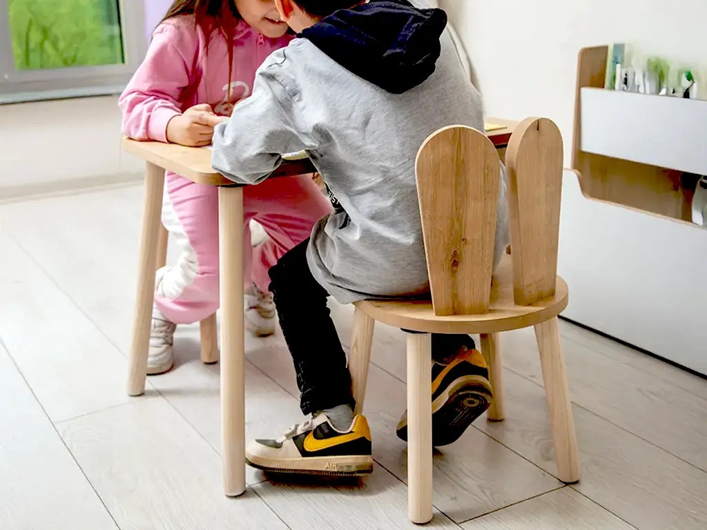 BUNO | MDF Oyun Masası Seti | Sandalye Takımı | Montessori Tarzı Aktivite Masası | Çocuk Masası
