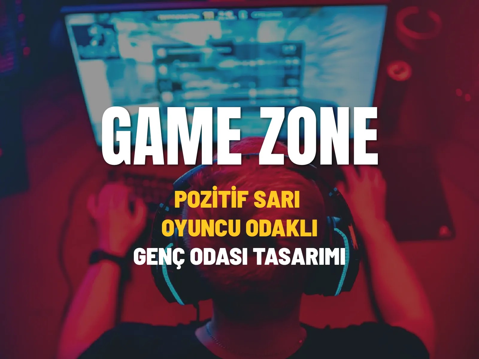 GAME ZONE Genç Odası Tasarımı | Oyuncu Odaklı Dekorasyon | Gamer Tasarım Genç Odası 3 Parça