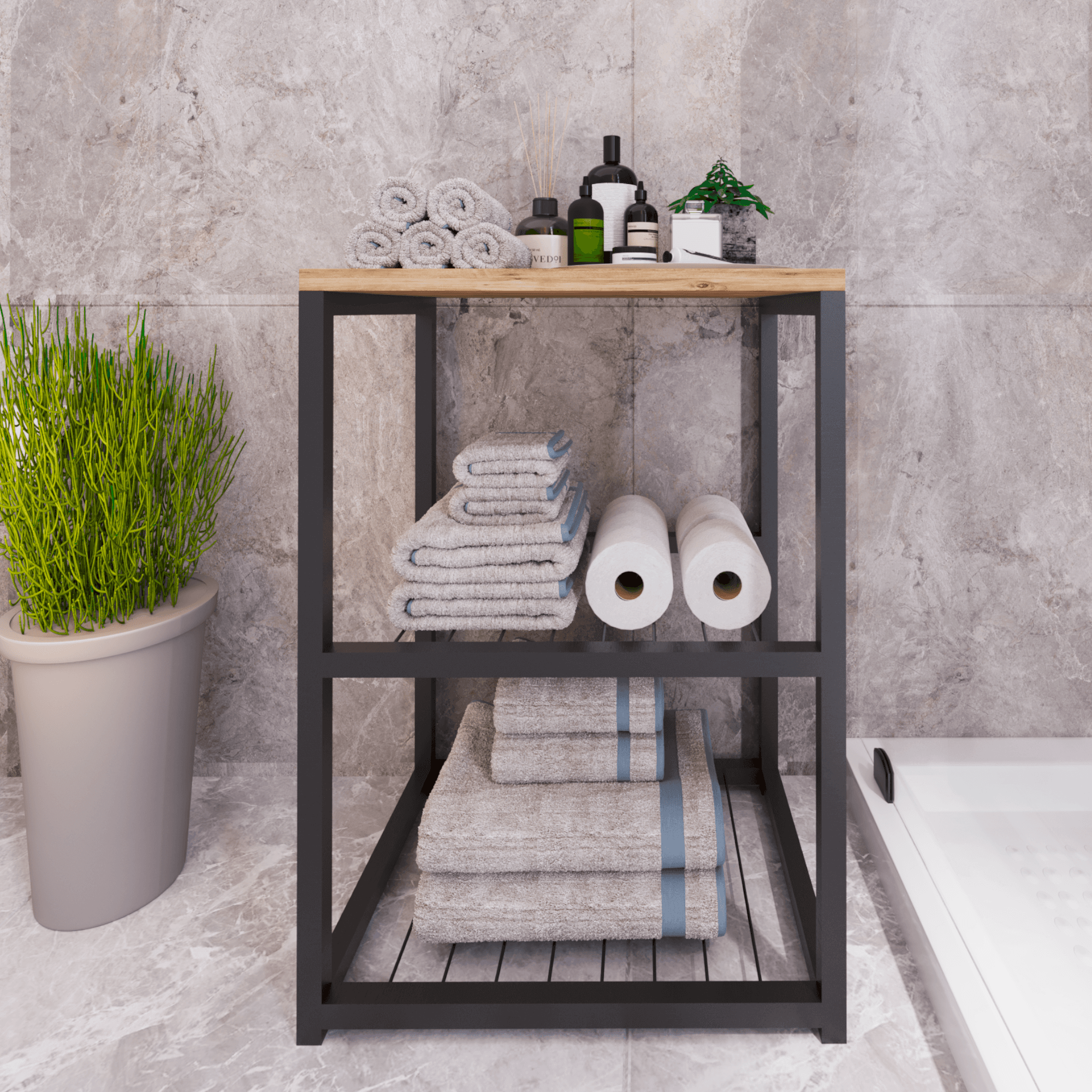 BRAFF Banyo Rafı Organizer Tel Raflı
