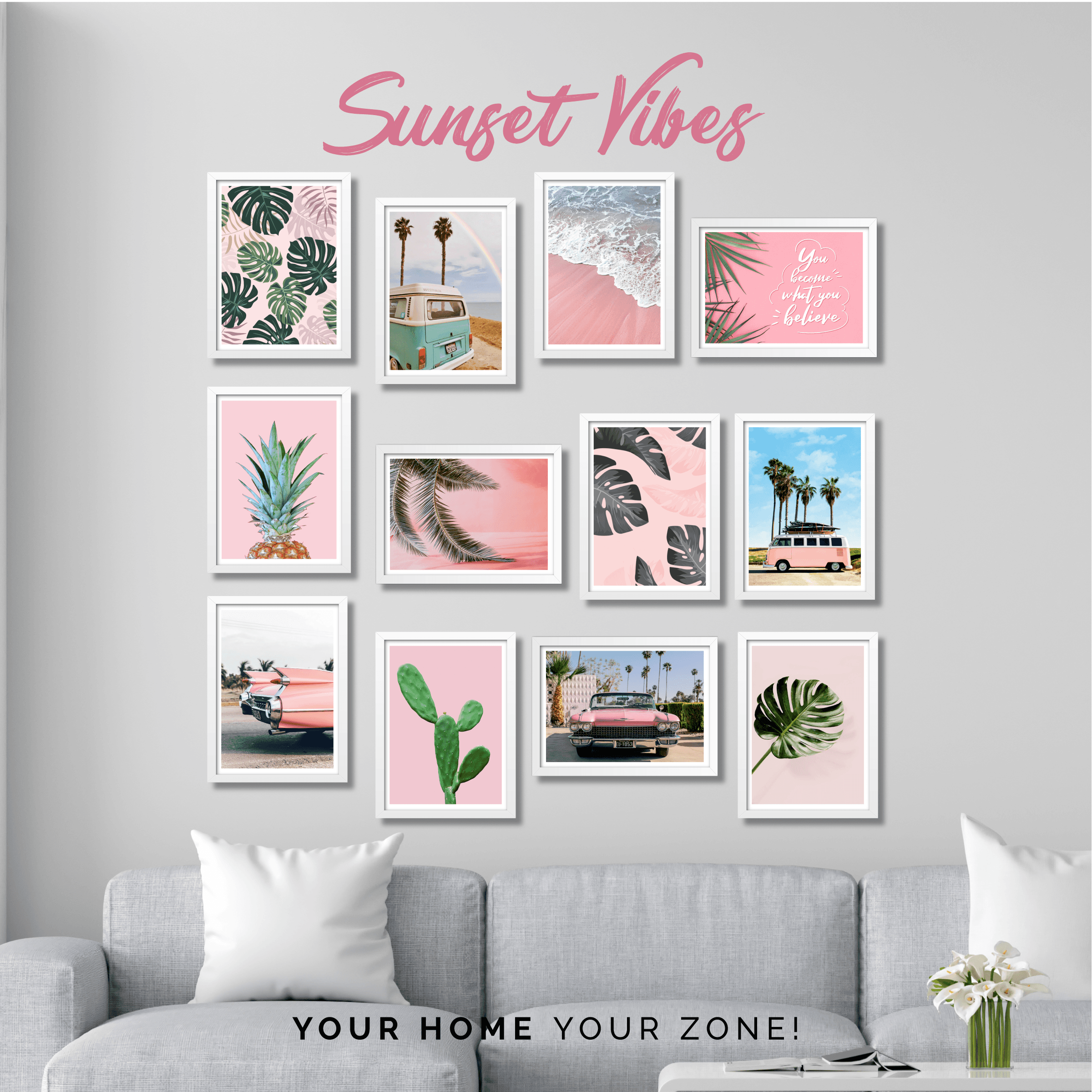 SUNSET VİBES | MDF Tablo - Duvar Tablosu