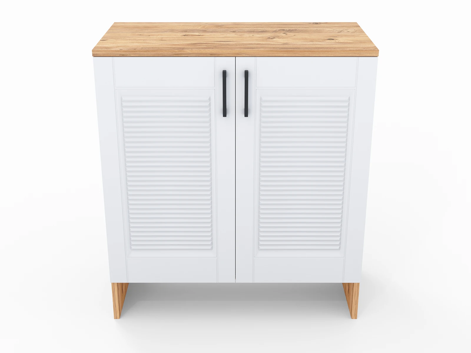 RETRO Çok Amaçlı Dolap | MDF Çift Kapak | Ayakkabılık, Kiler Dolabı, Mutfak Dolabı