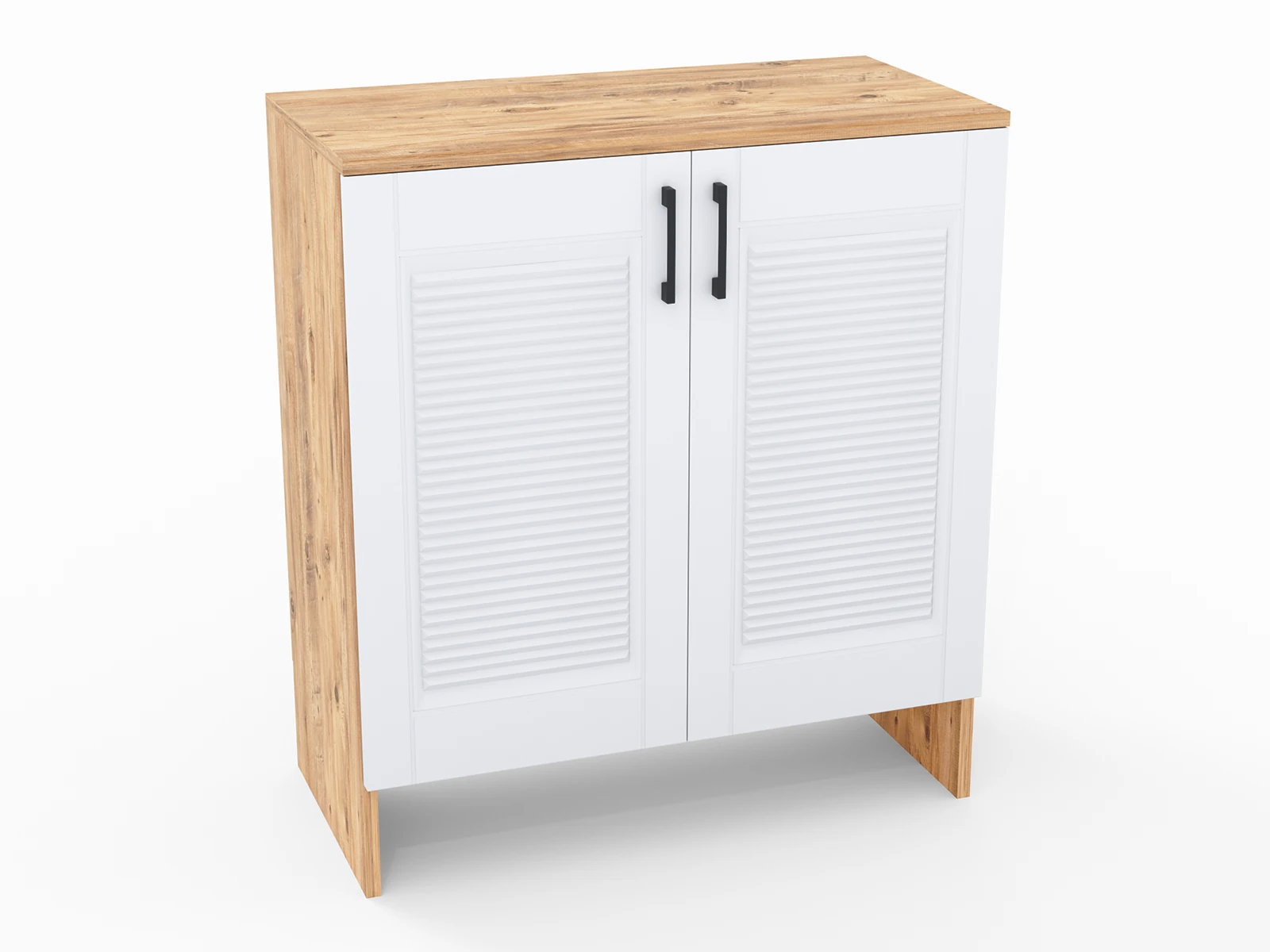 RETRO Çok Amaçlı Dolap | MDF Çift Kapak | Ayakkabılık, Kiler Dolabı, Mutfak Dolabı