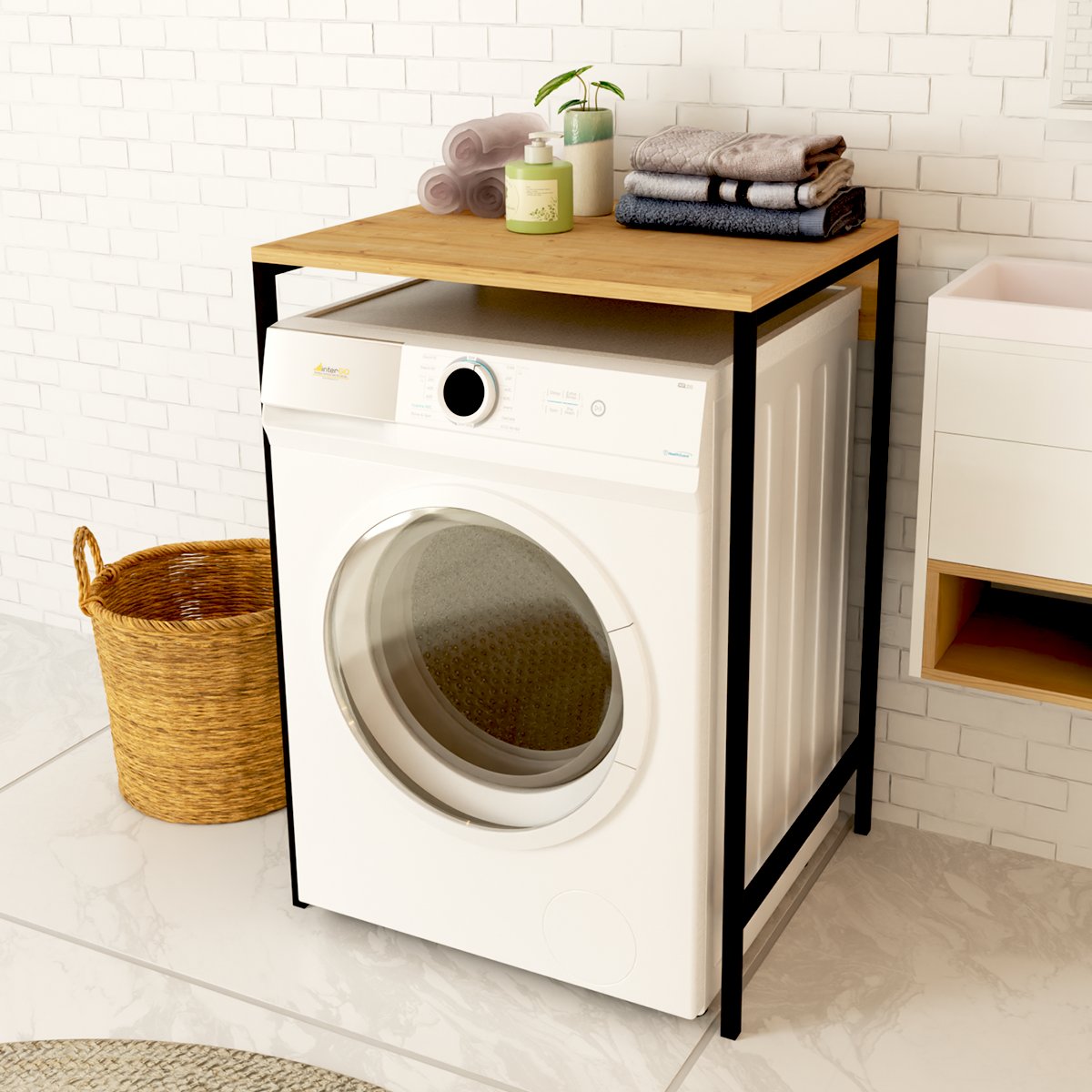 BENA | Çamaşır Makinesi Üstü Düzenleyici | Kurutma Makinesi Üstü Geniş Organizer