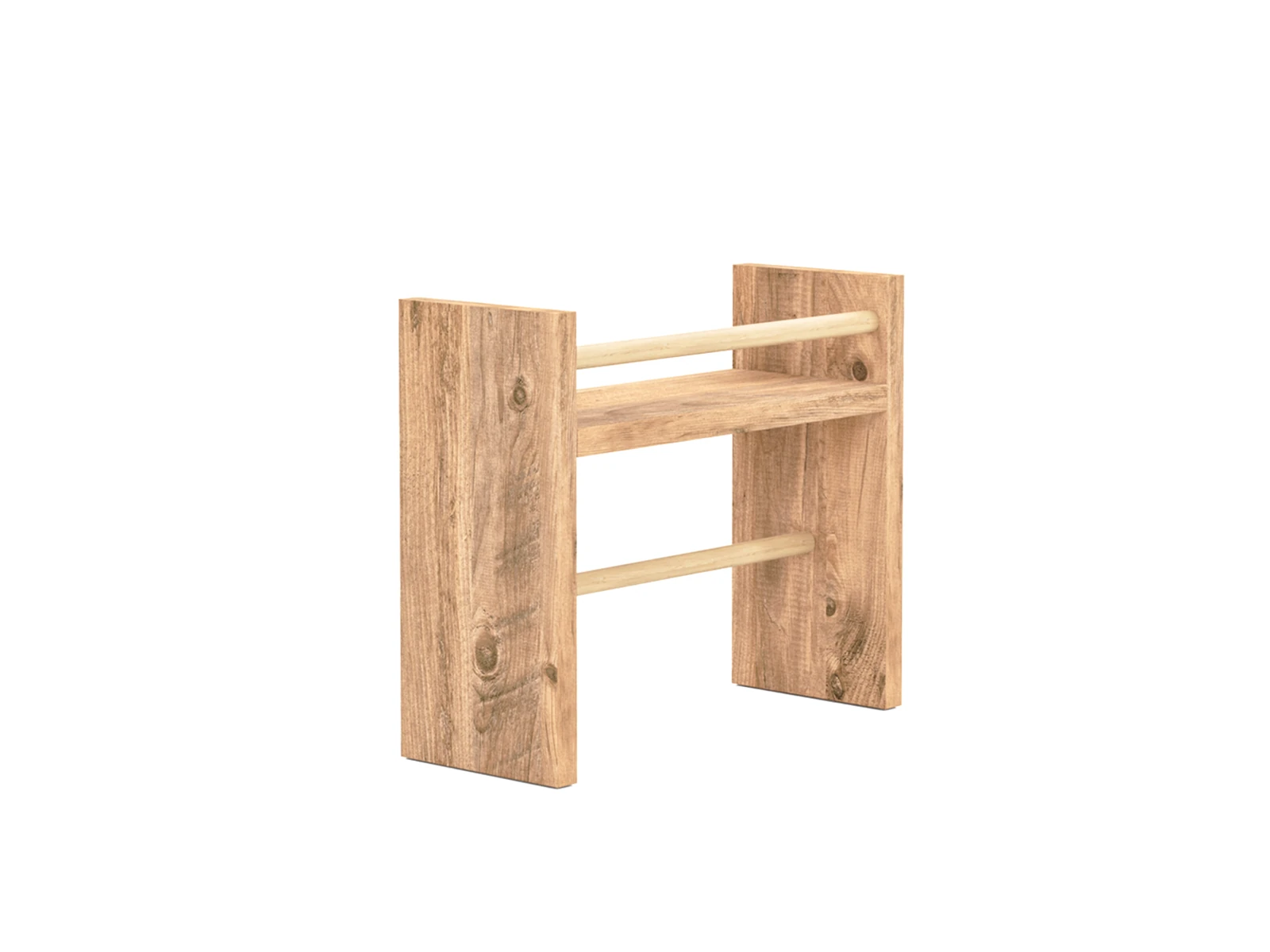 SETO Masaüstü Organizer Set / Monitör Yükseltici Stand / Havluluklu Raf - Çam