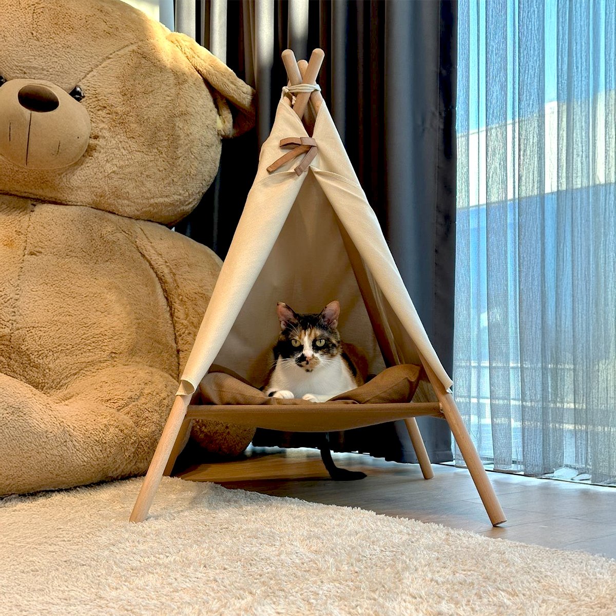 ANİMA | Taşınabilir Kedi - Köpek Evi | Kedi Yatağı | Kedi Evi | Kedi - Köpek Minderi