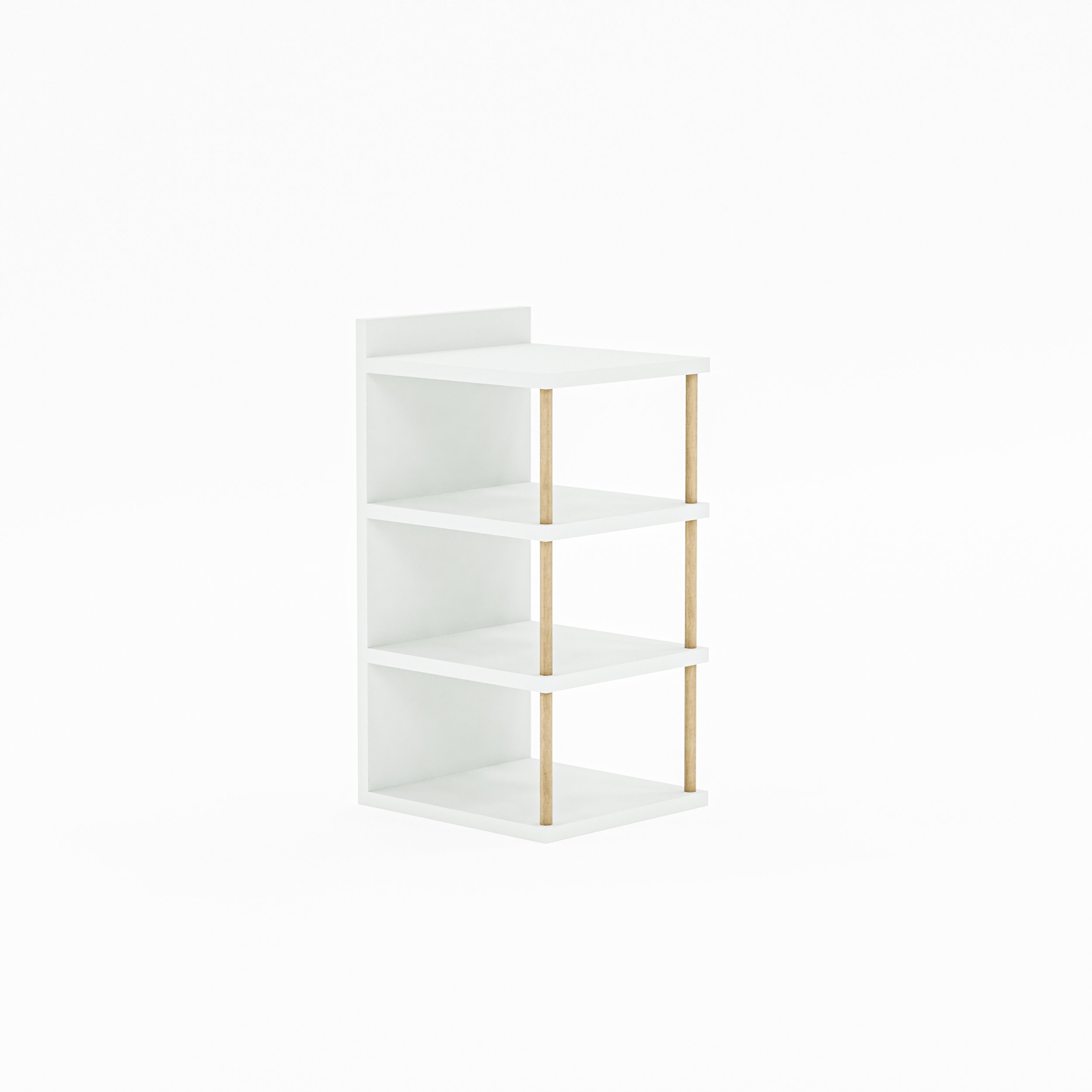 Çok Amaçlı 4 Raflı Ayakkabılık, Banyo, Mutfak Düzenleyici Organizer - Beyaz