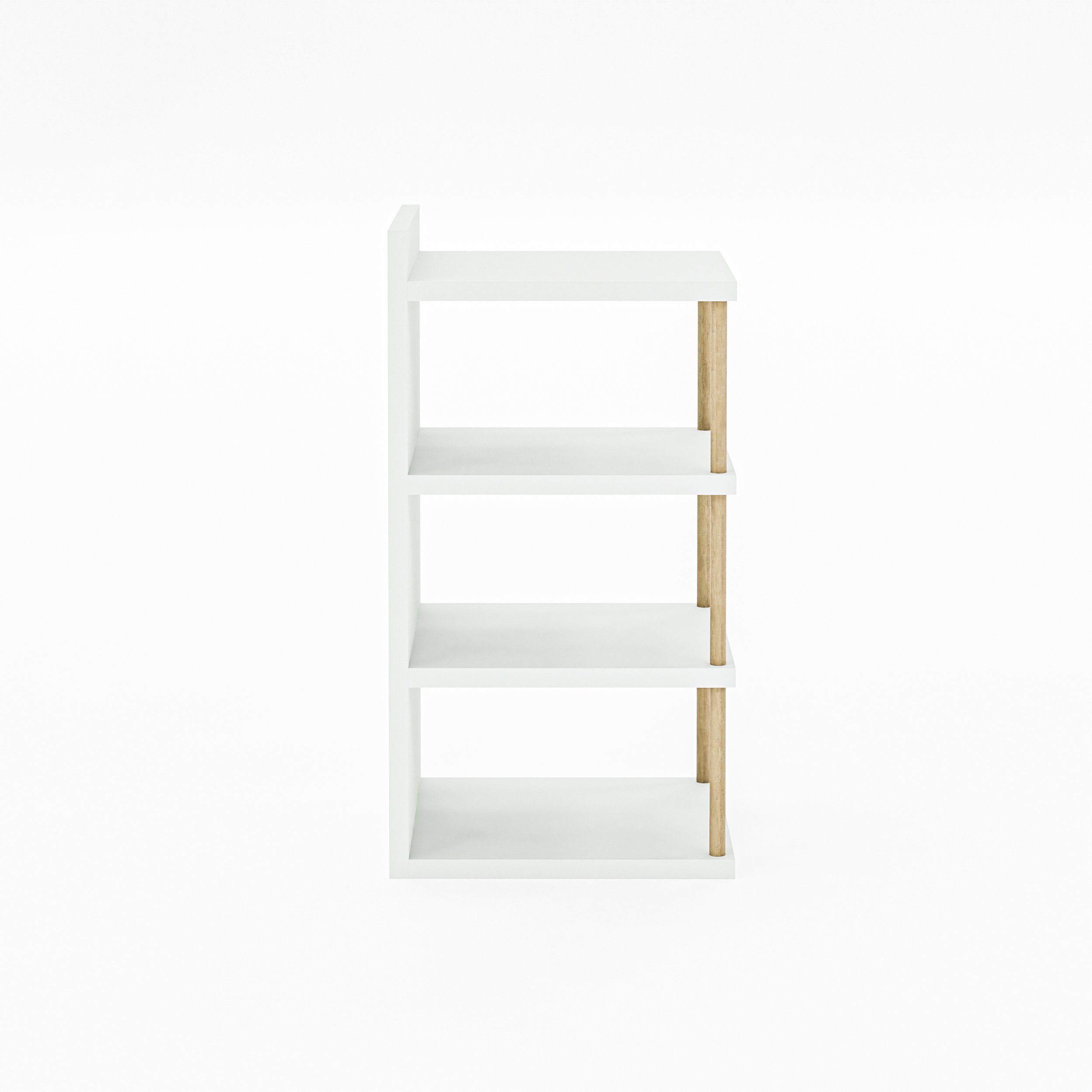 Çok Amaçlı 4 Raflı Ayakkabılık, Banyo, Mutfak Düzenleyici Organizer - Beyaz
