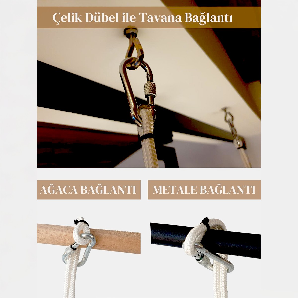 SALLY Emniyet Kemerli Çocuk Salıncak | Ahşap Bahçe Salıncağı | Oda Salıncağı