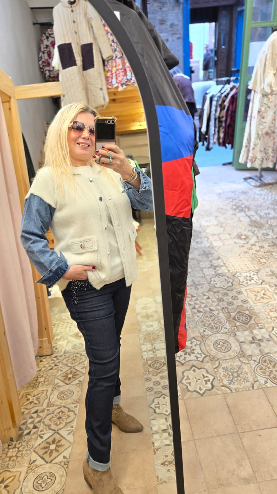 Kot Detay Angora Hırka 